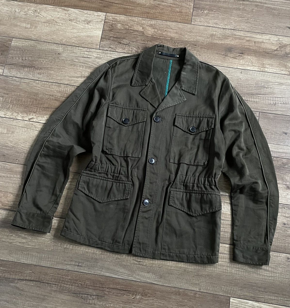 Paul Smith RRP655$ Paul Smith Olive Military Field Blazer Jacket Size US L / EU 52-54 / 3 - 2 Thumbnail