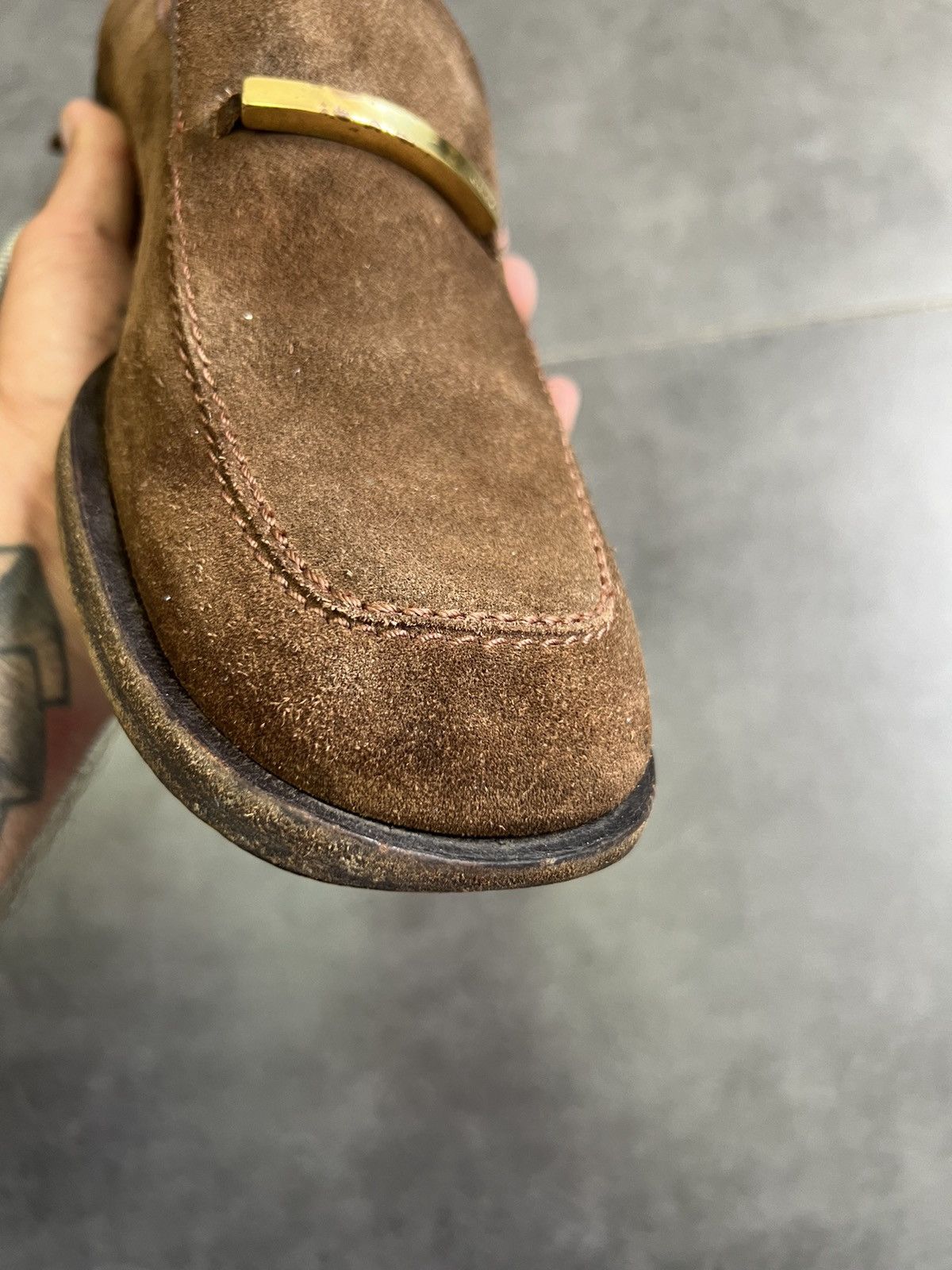 Gucci Gucci suede leather loafers Tom Ford era Size US 10.5 / EU 43-44 - 21 Thumbnail