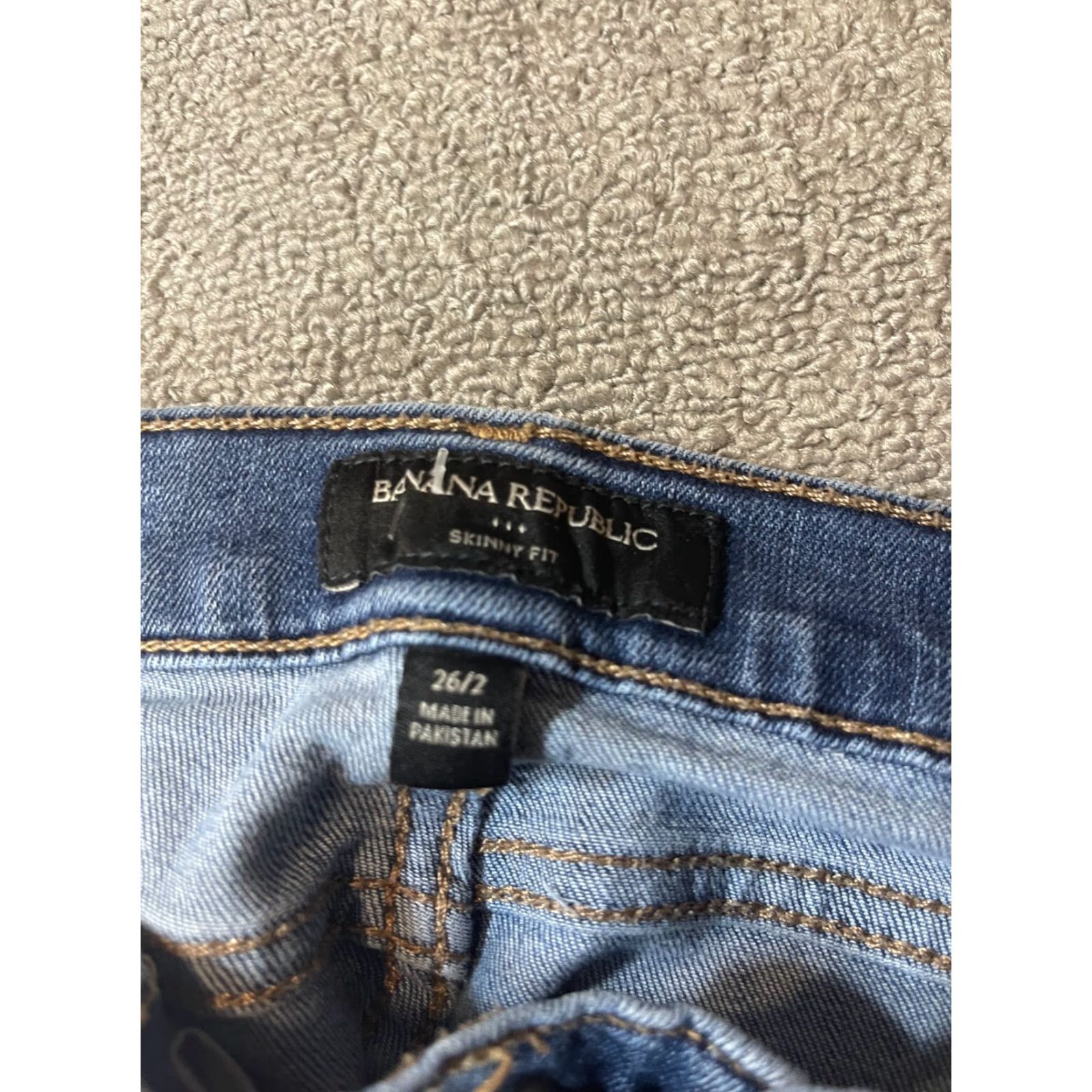 Banana Republic Banana Republic Jeans Womens Size 26 / 2 Skinny Fit Regular Slim Stretch Blue Dark High Rise Women Jeans Size 26" / US 2 / IT 38 - 6 Thumbnail