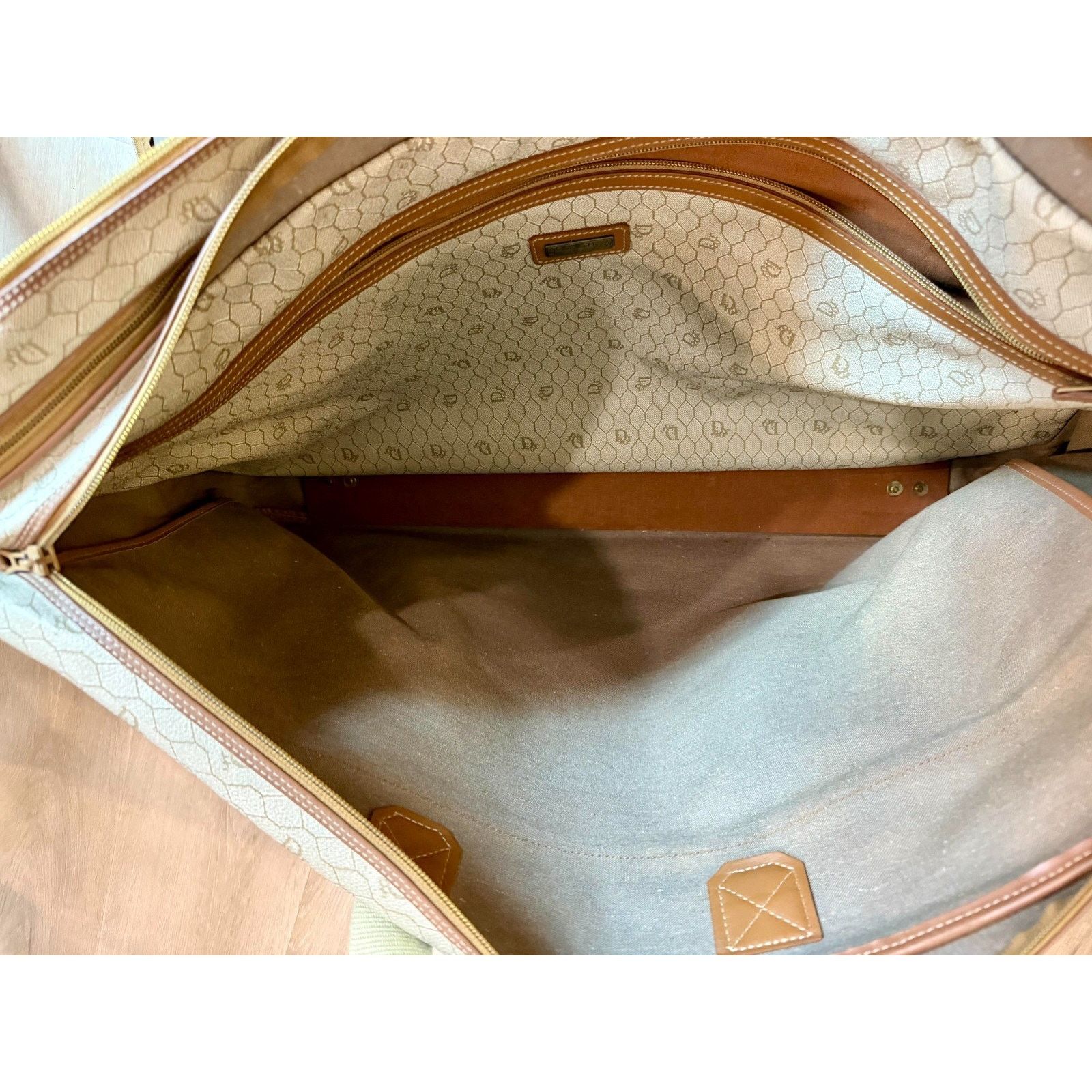 Dior DIOR Monogram Travel Duffle Bag 30x16" Logo Canvas | COA Size ONE SIZE - 10 Thumbnail