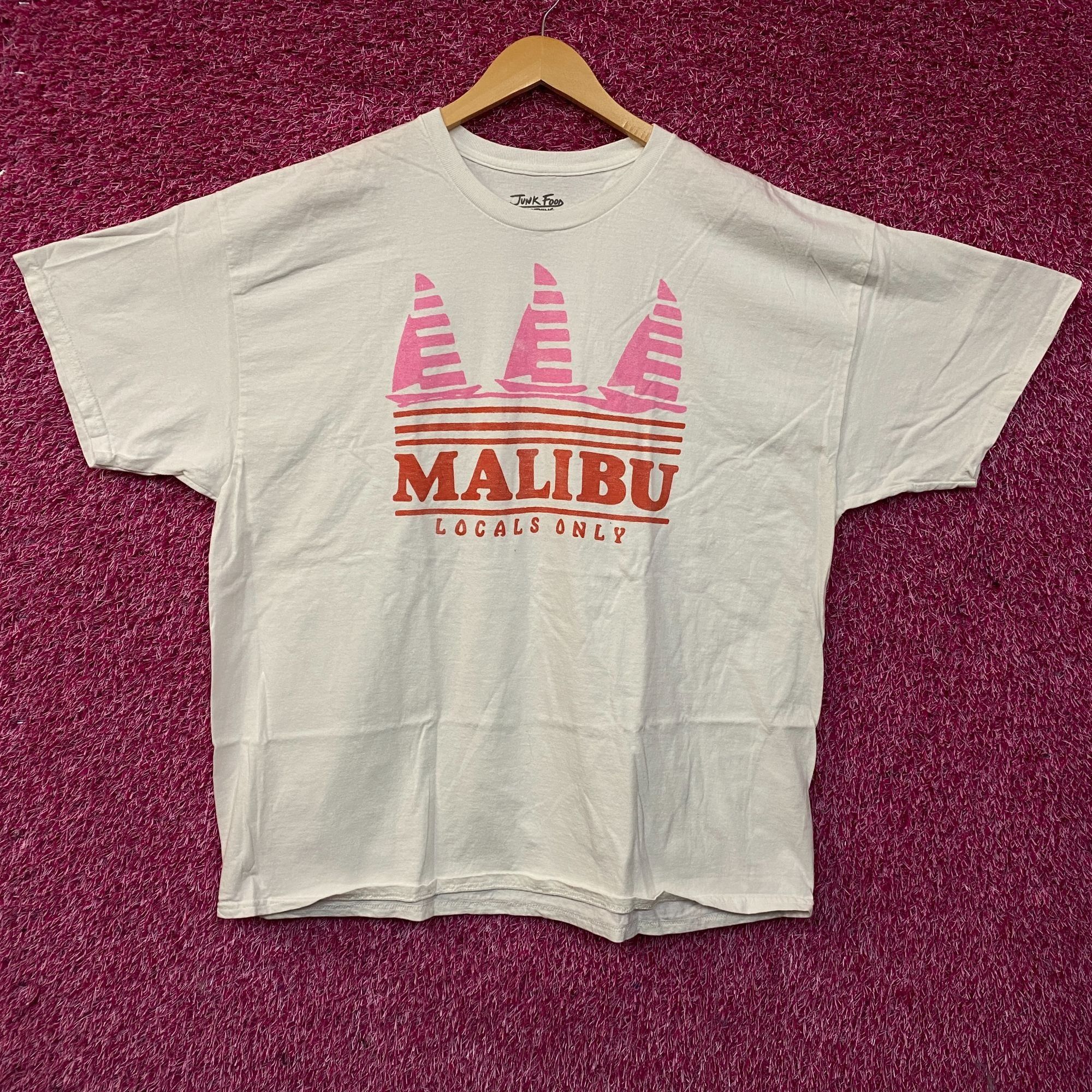 Junk Food Junk Food Clothing Malibu "Locals Only" Graphic T-Shirt XL Size US XL / EU 56 / 4 - 1 Thumbnail