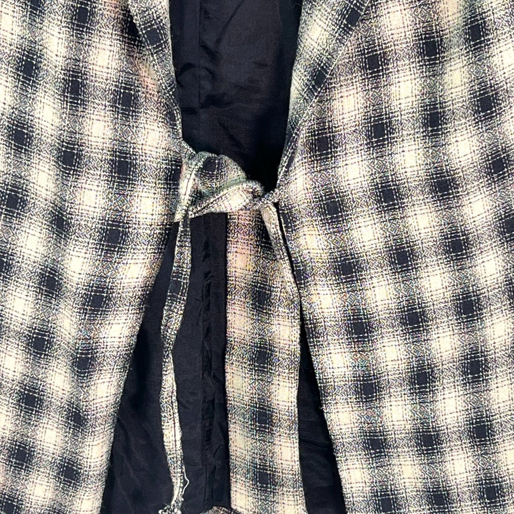 Vintage VINTAGE Gantos Beige Plaid Belted Blazer Jacket Womens Size 12 Long Sleeves Size XL / US 12-14 / IT 48-50 - 3 Thumbnail