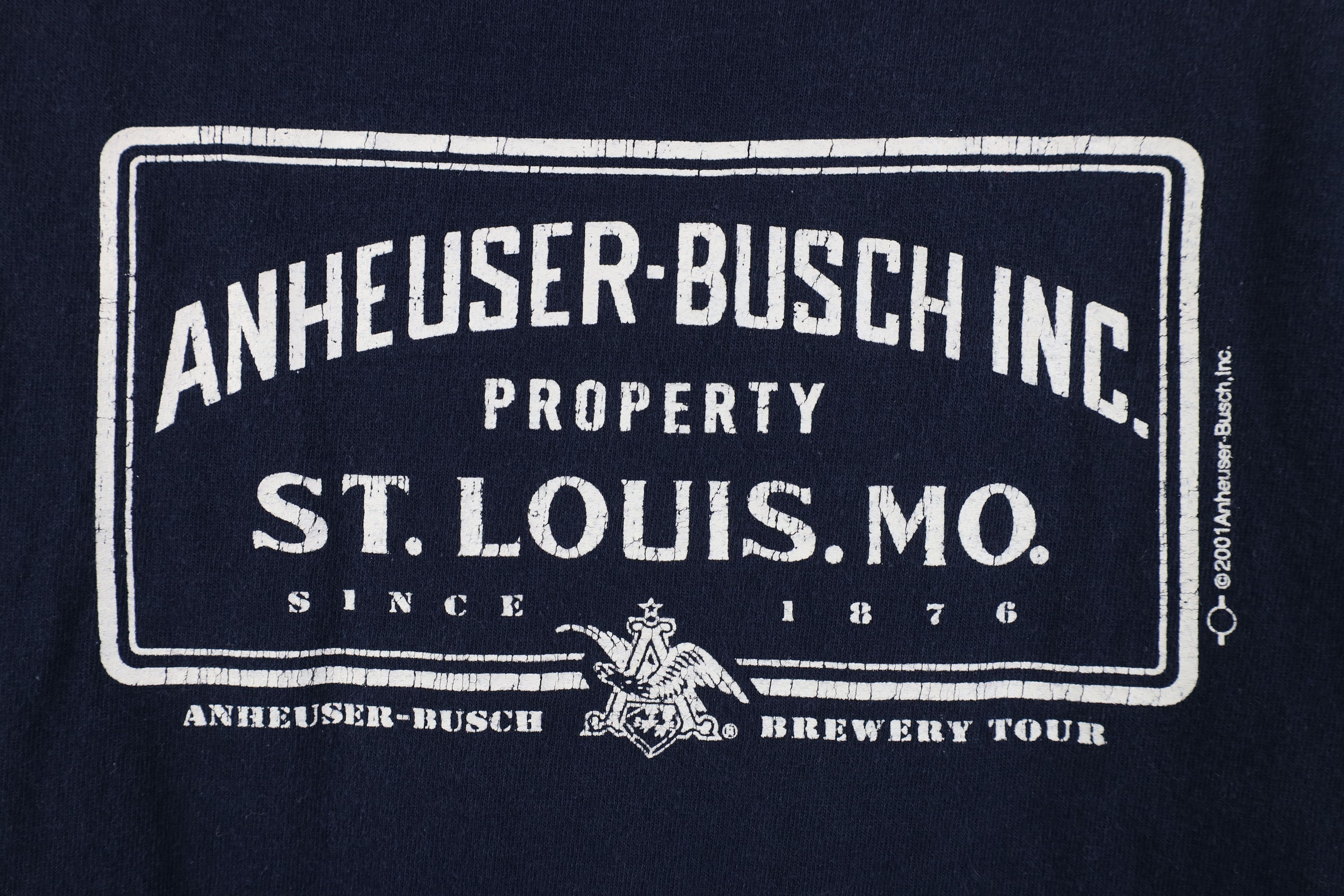 Vintage Vintage Y2K 2001 Anheuser Busch Budweiser Beer T-Shirt USA Size US XL / EU 56 / 4 - 4 Thumbnail