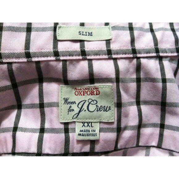 J.Crew J.CREW MENS NEW PINK 100%COTTON CASUAL SHIRT SLIM FIT XXL Size US XXL / EU 58 / 5 - 3 Thumbnail