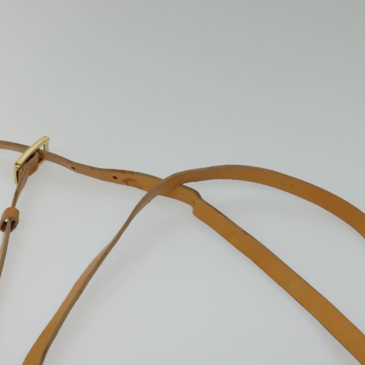 Celine CELINE C Macadam Canvas Shoulder Bag Suede Yellow Gold Size ONE SIZE - 8 Thumbnail