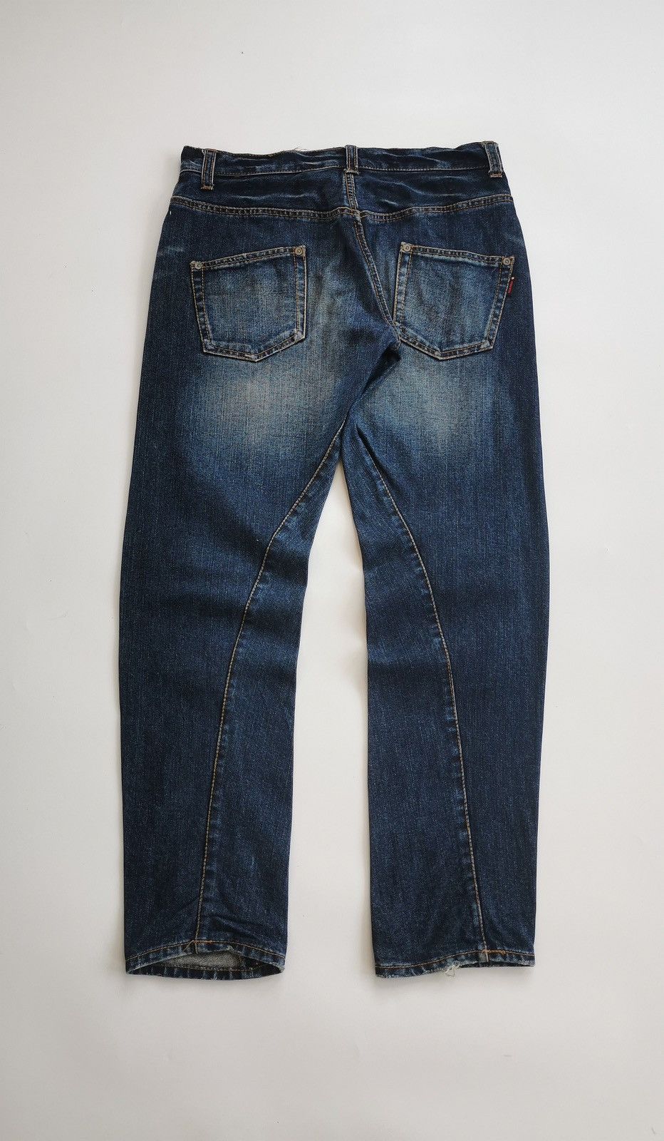 Japanese Brand Double Name Japan Twist Leg Buttons Tapered Jeans Size US 32 / EU 48 - 4 Thumbnail