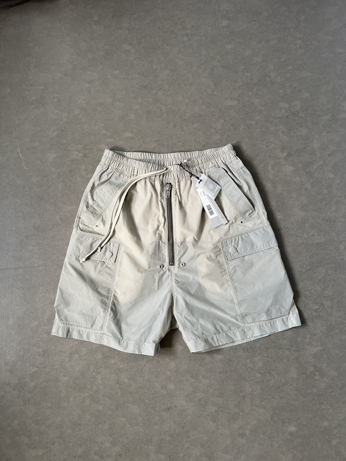 image of Rick Owens Cargo Shorts in Beige, Men's (Size 34)