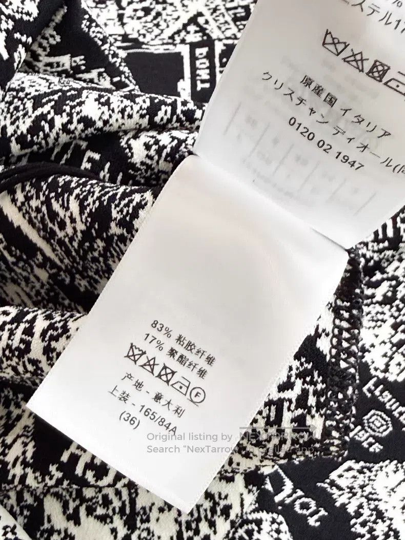 Dior Dior Paris map knitted printed short-sleeved dress Size XS / US 0-2 / IT 36-38 - 7 Thumbnail