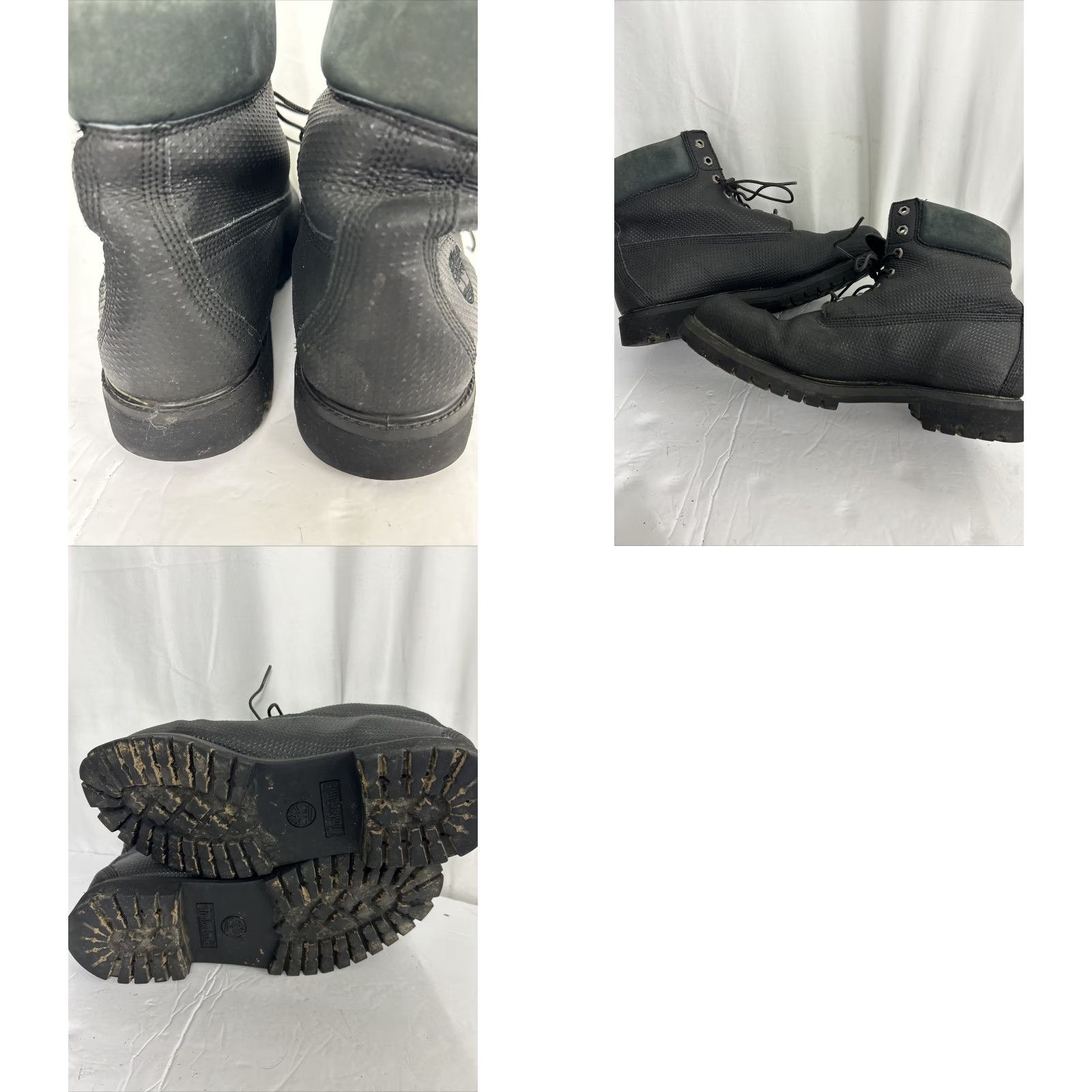 Timberland Timberland Mens Boot 11 Leather Black 6 Inch Textured Lace Up Premium Combat Mens Size US 11 / EU 44 - 9 Thumbnail