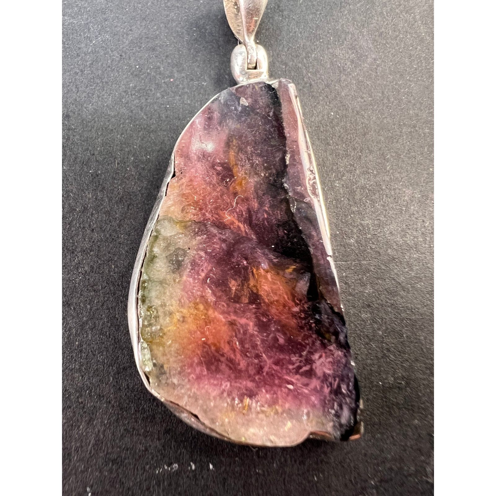 Other NEW Watermelon multi tourmaline 925 pendant 7.91 grams Size ONE SIZE - 3 Thumbnail
