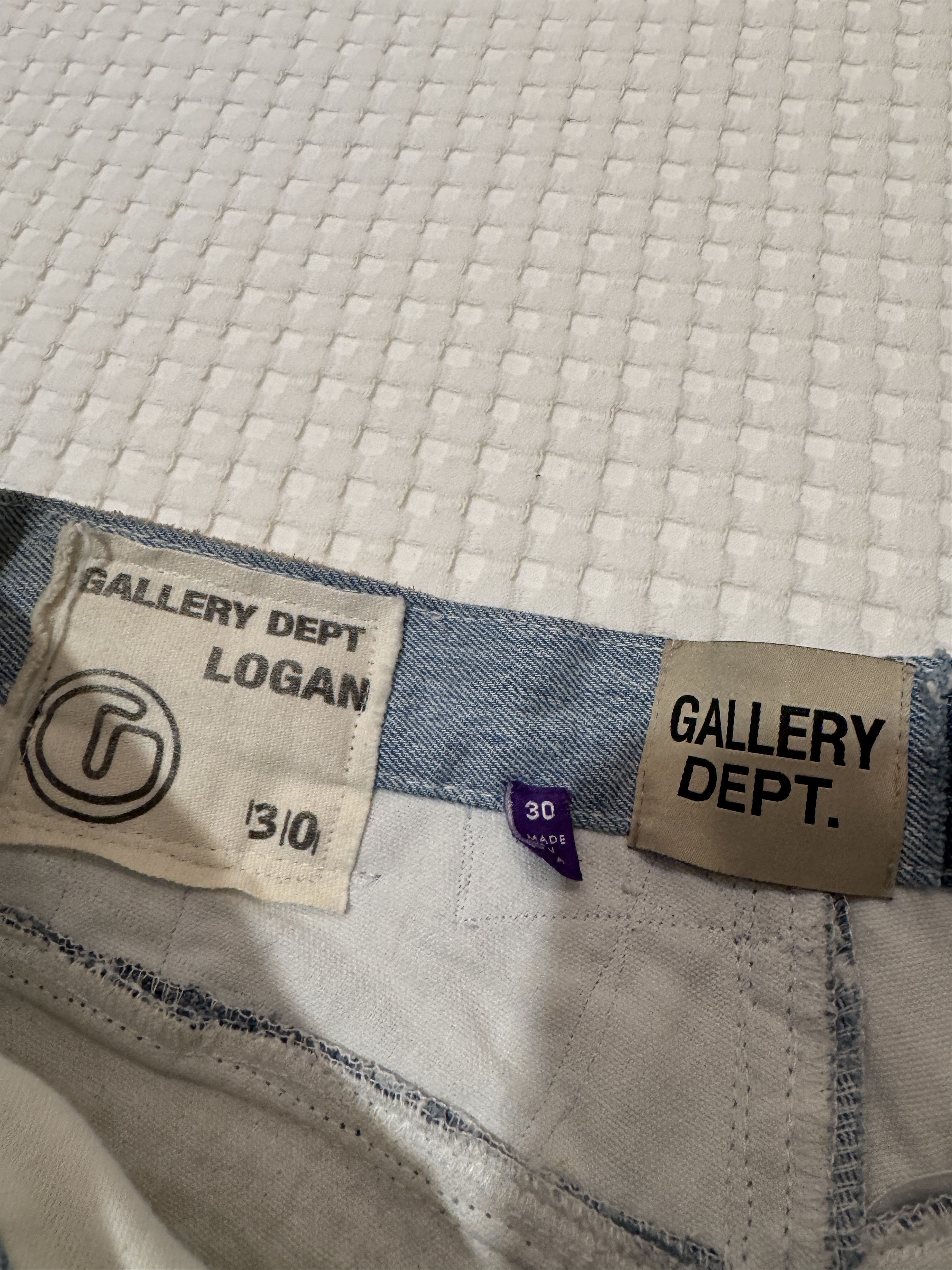 Gallery Dept. Gallery Dept. Logan Recycled Patchwork Blue Denim Jeans 30 Size US 30 / EU 46 - 3 Thumbnail