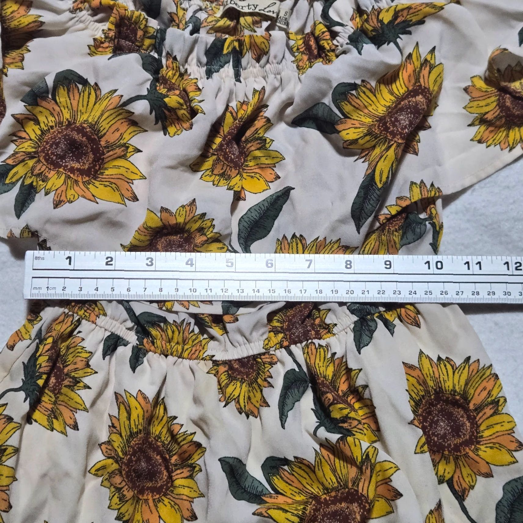 Sunflower Liberty Love Sundress Women S Small Sleeveless White Floral Sunflower Casual Party/Cocktail Dress Size S / US 4 / IT 40 - 4 Thumbnail