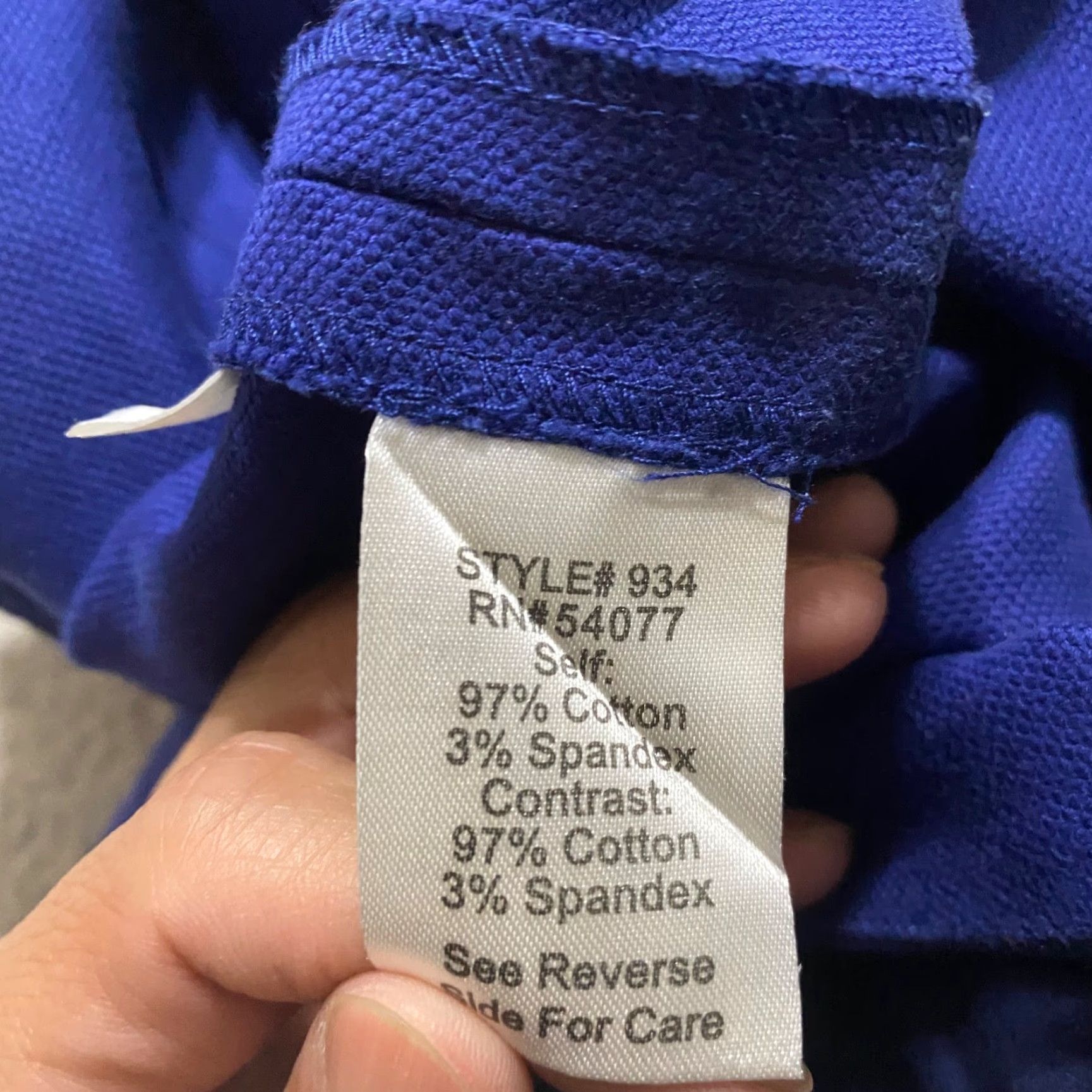 Vintage Cabi Skirt Women 4 Solid Blue Short Straight Pencil Cotton Spandex Zipper Business Size 27" / US 4 / IT 40 - 5 Thumbnail