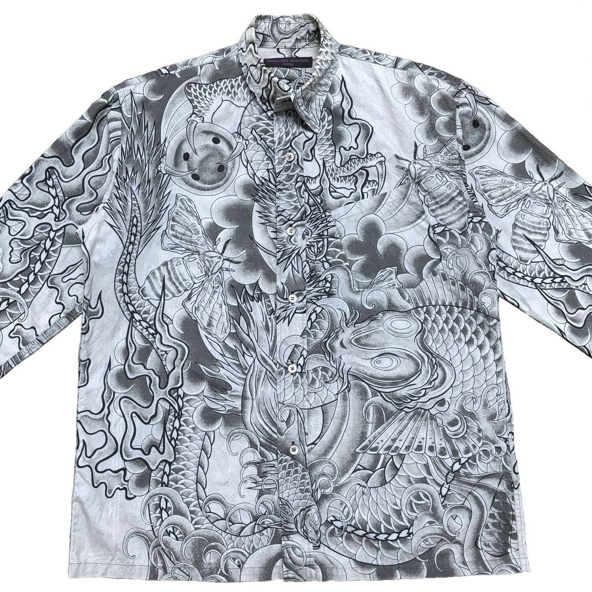 SHINICHIRO ARAKAWA 90s Shinichiro Arakawa Homme Mythical Beast Shirt Size US M / EU 48-50 / 2 - 4 Thumbnail