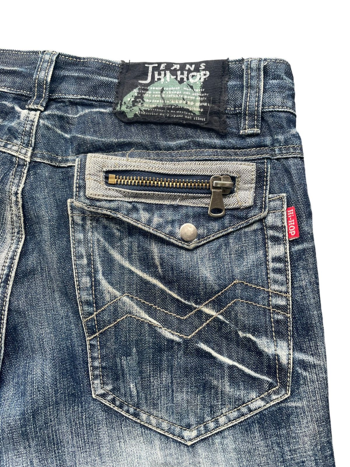 Japanese Brand Hi-Hop Custom Distresed Denim Size US 34 / EU 50 - 10 Thumbnail