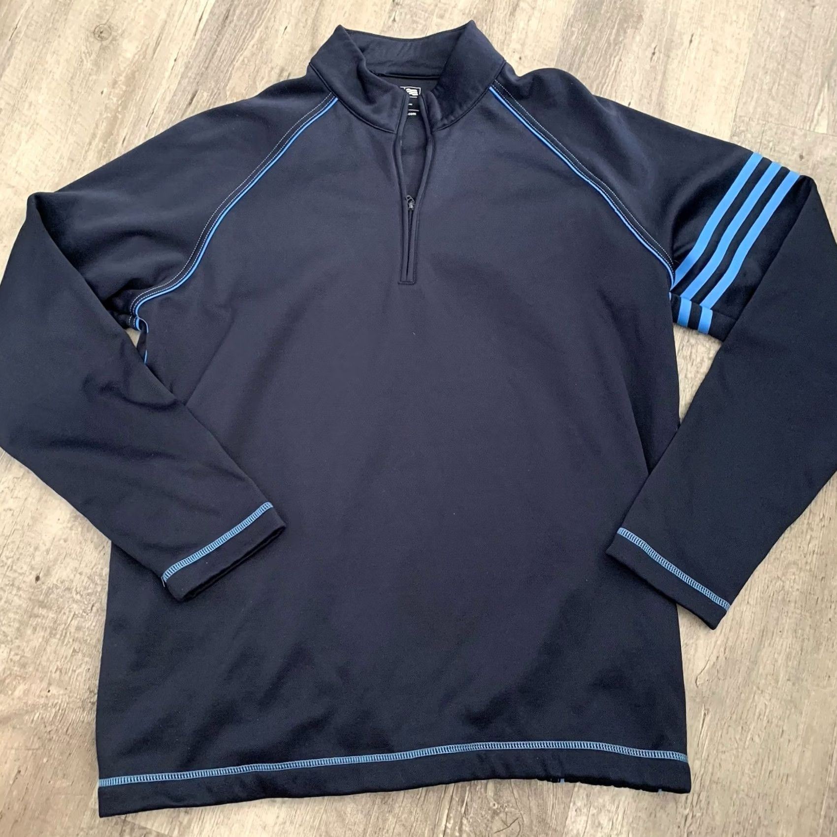 Adidas Adidas Golf 1/4 Zip Pullover Womens Small Blue Fleece Mock Neck Climalite Sports Activewear Shirt Pullover Womens Golf Size S / US 4 / IT 40 - 7 Thumbnail