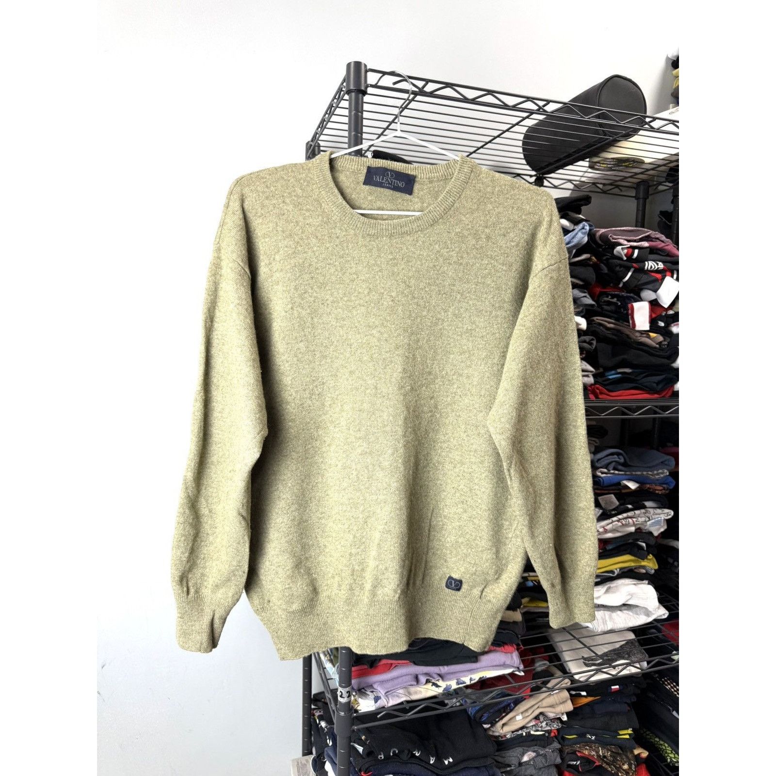 Valentino Rare! Vintage 80-90’s Valentino Jeans Wool Sweater Retro Size US S / EU 44-46 / 1 - 1 Thumbnail
