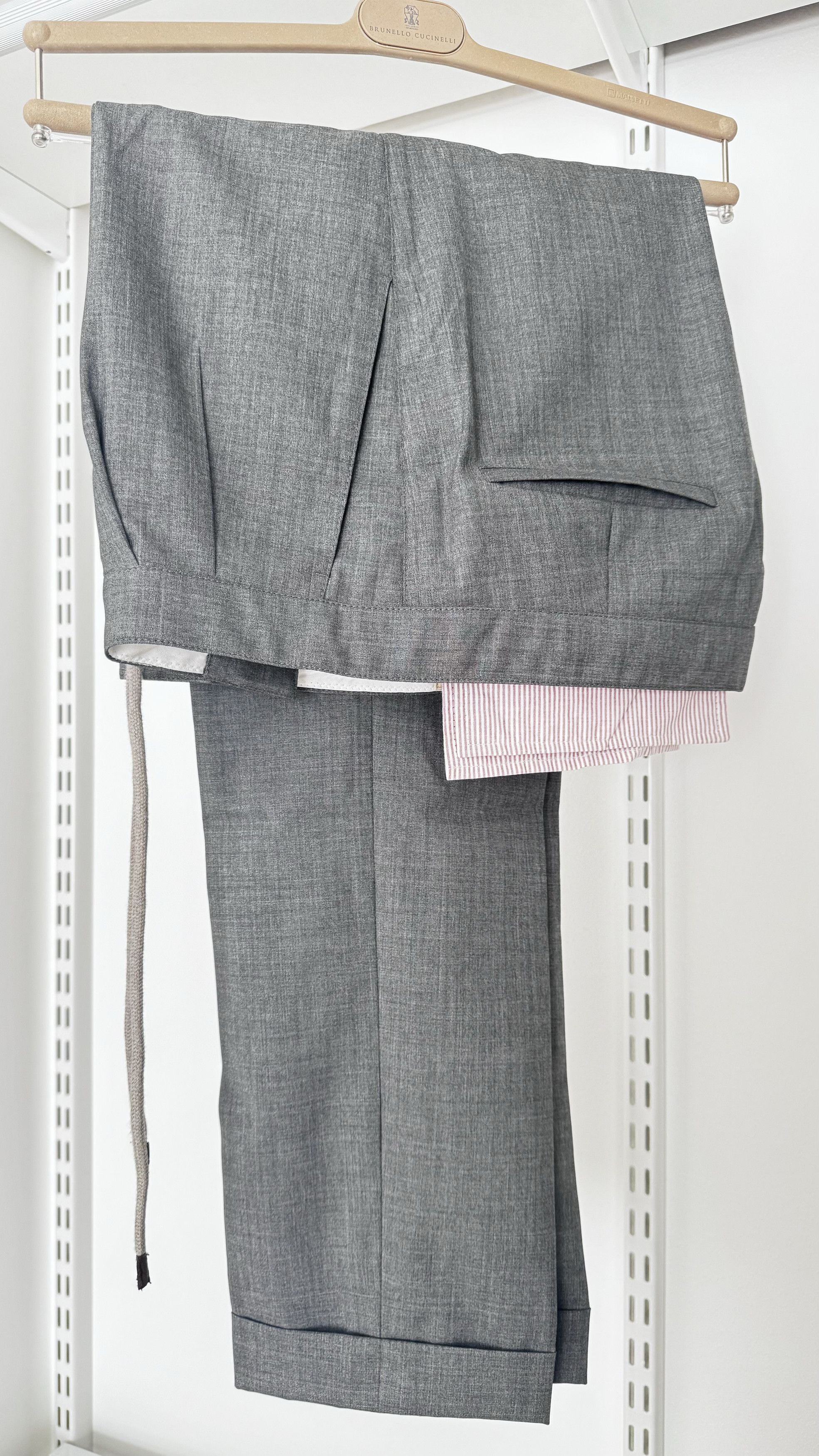 Brunello Cucinelli Lightweight-wool double-pleated joggers Size US 32 / EU 48 - 6 Thumbnail