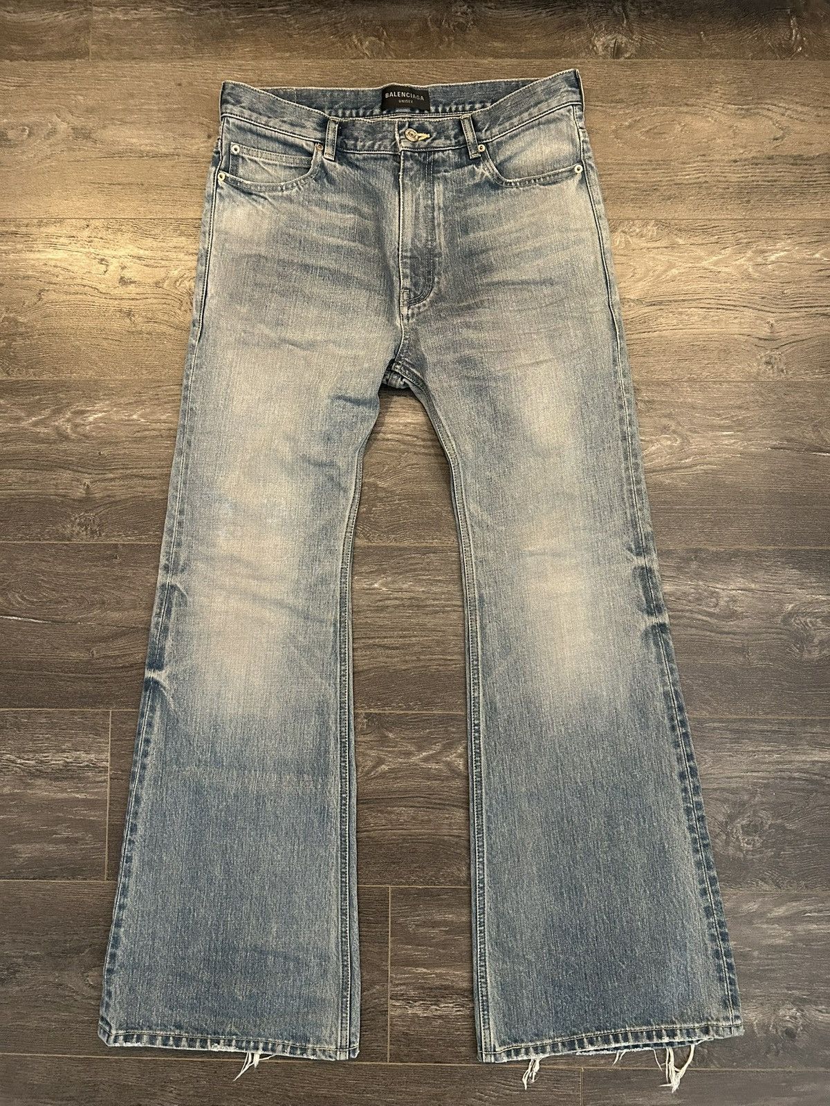 Balenciaga Balenciaga Blue Lost Tape Flared Denim Size US 32 / EU 48 - 1 Thumbnail