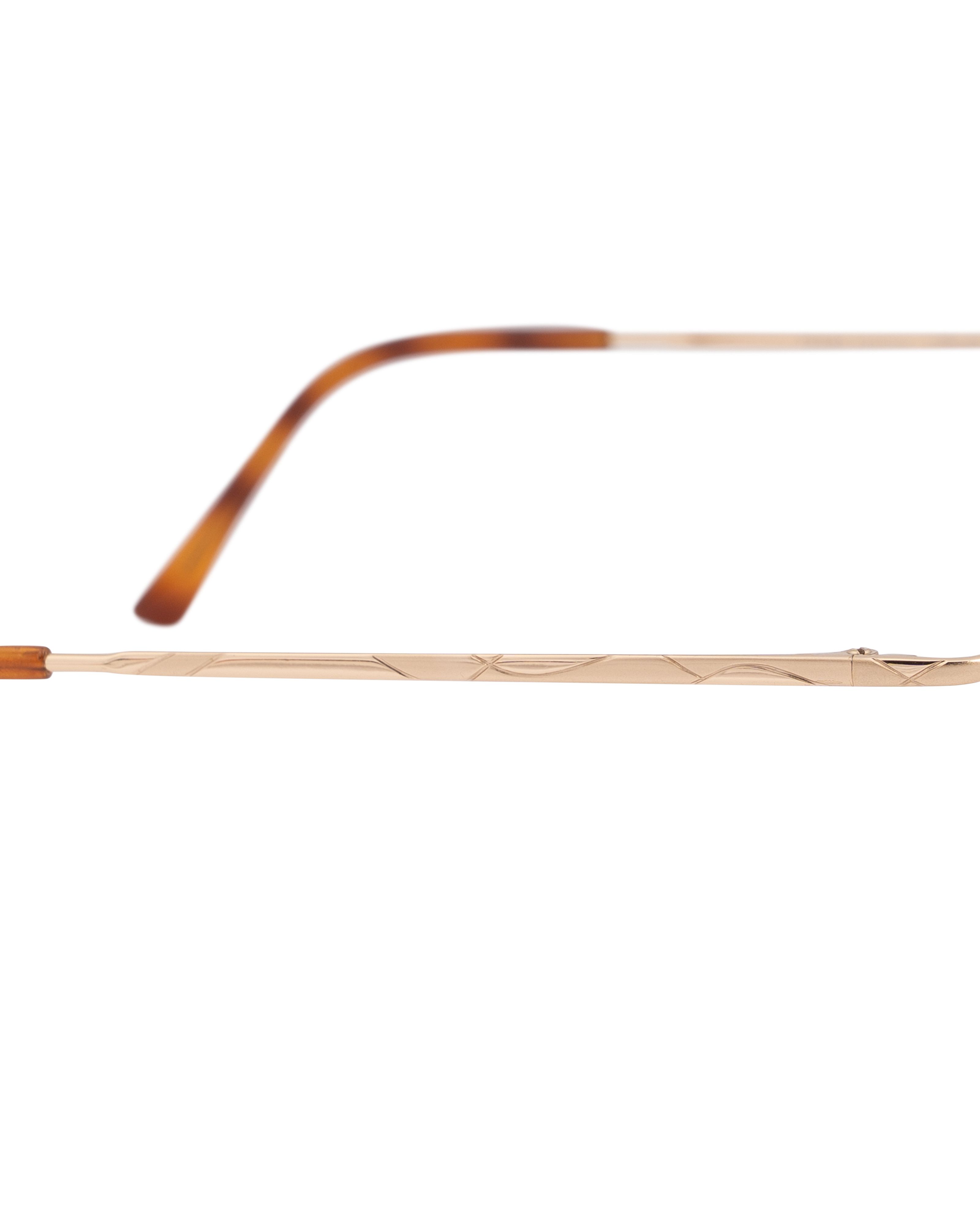 Silhouette Silhouette '90s Gold Half-Rim Round Glasses Size ONE SIZE - 2 Thumbnail