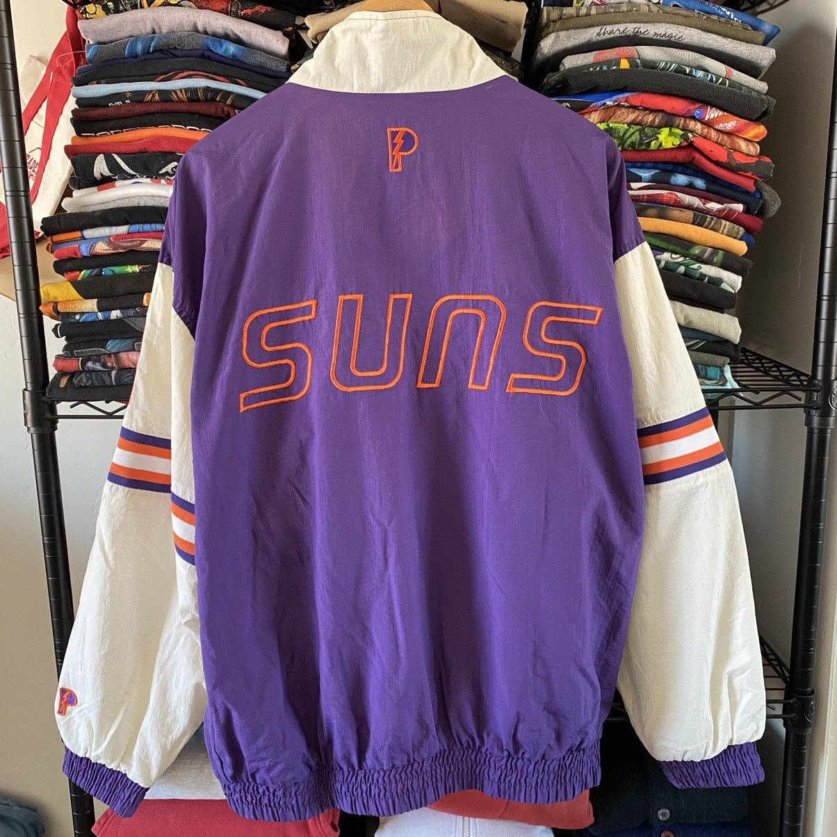 Pro Player Vintage Phoenix Suns Nylon Jacket Pro Player 1990s NBA Size US XL / EU 56 / 4 - 5 Thumbnail