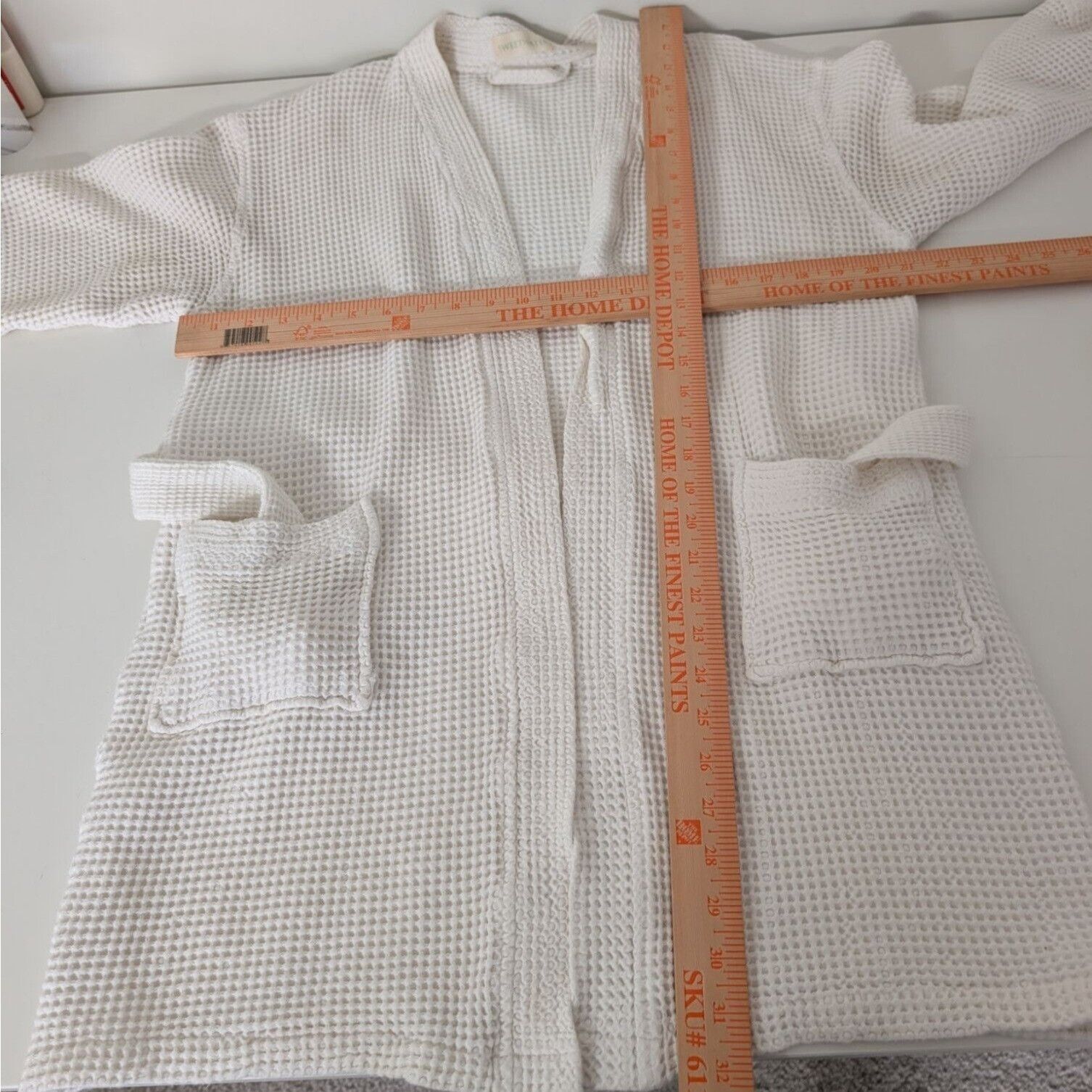 Designer Sweetwater Waffle Knit Kimono Robe Womens Size Medium White Size M / US 6-8 / IT 42-44 - 7 Thumbnail