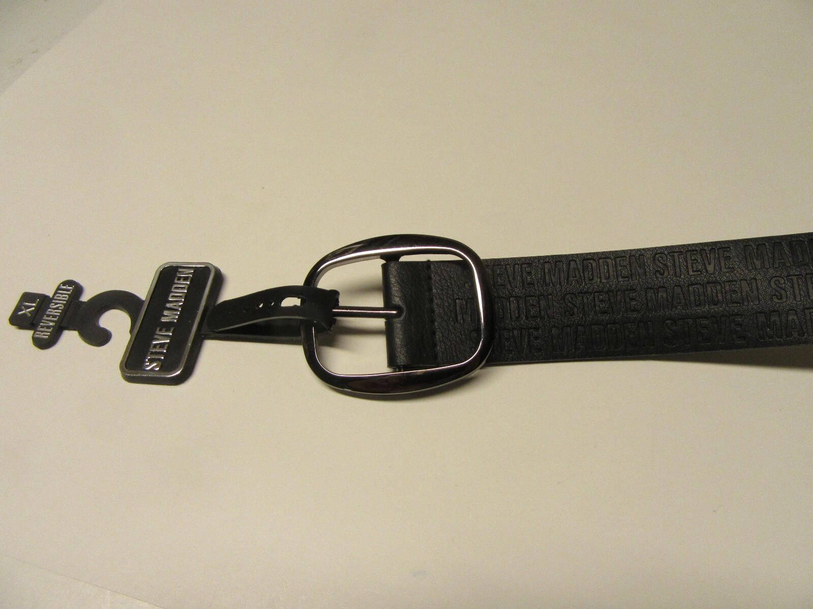 Steve Madden Steve Madden Signature Logo Womens Belt Black Size XL Size ONE SIZE - 2 Thumbnail