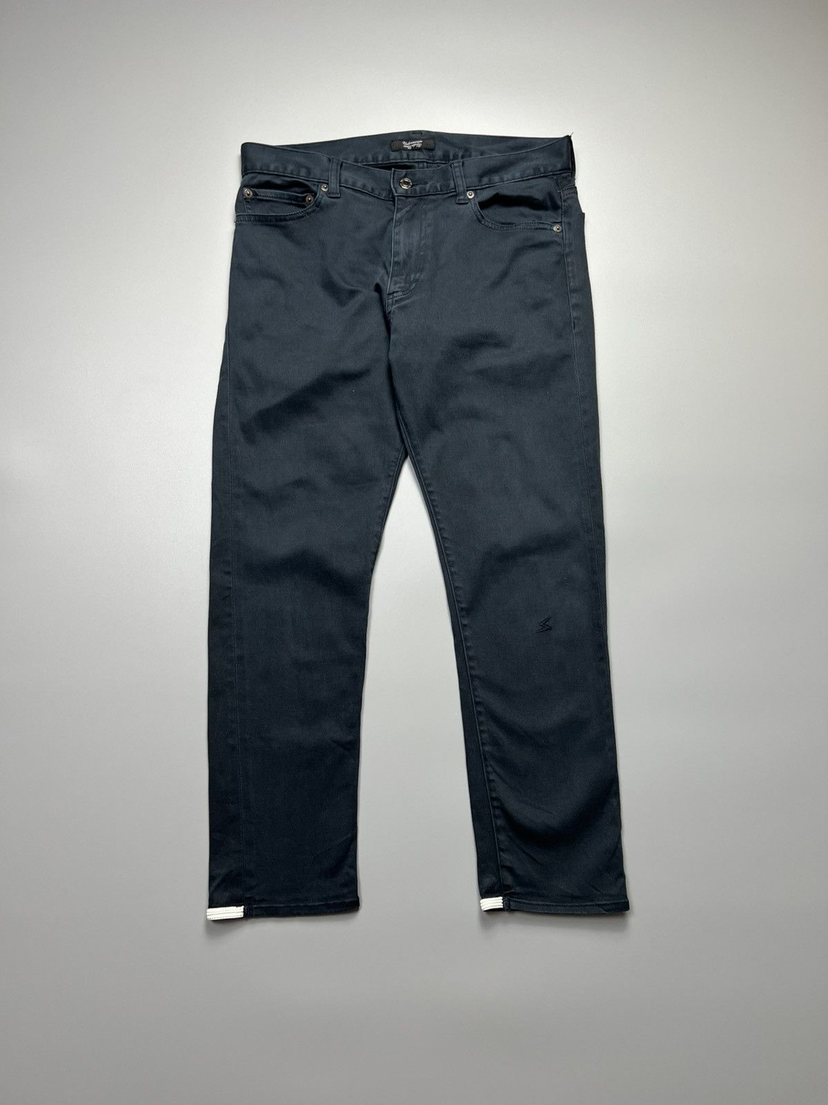 Undercover Undercoverism - AW12 Hem Piping Chino - Pants(Navy BlueDark) Size 30" / US 8 / IT 44 - 1 Thumbnail