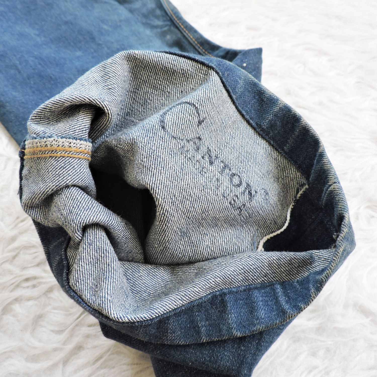 Japanese Brand CANTON X-WEST SAILOR LOT 1251T DENIM LONG PANTS Size US 31 - 14 Thumbnail