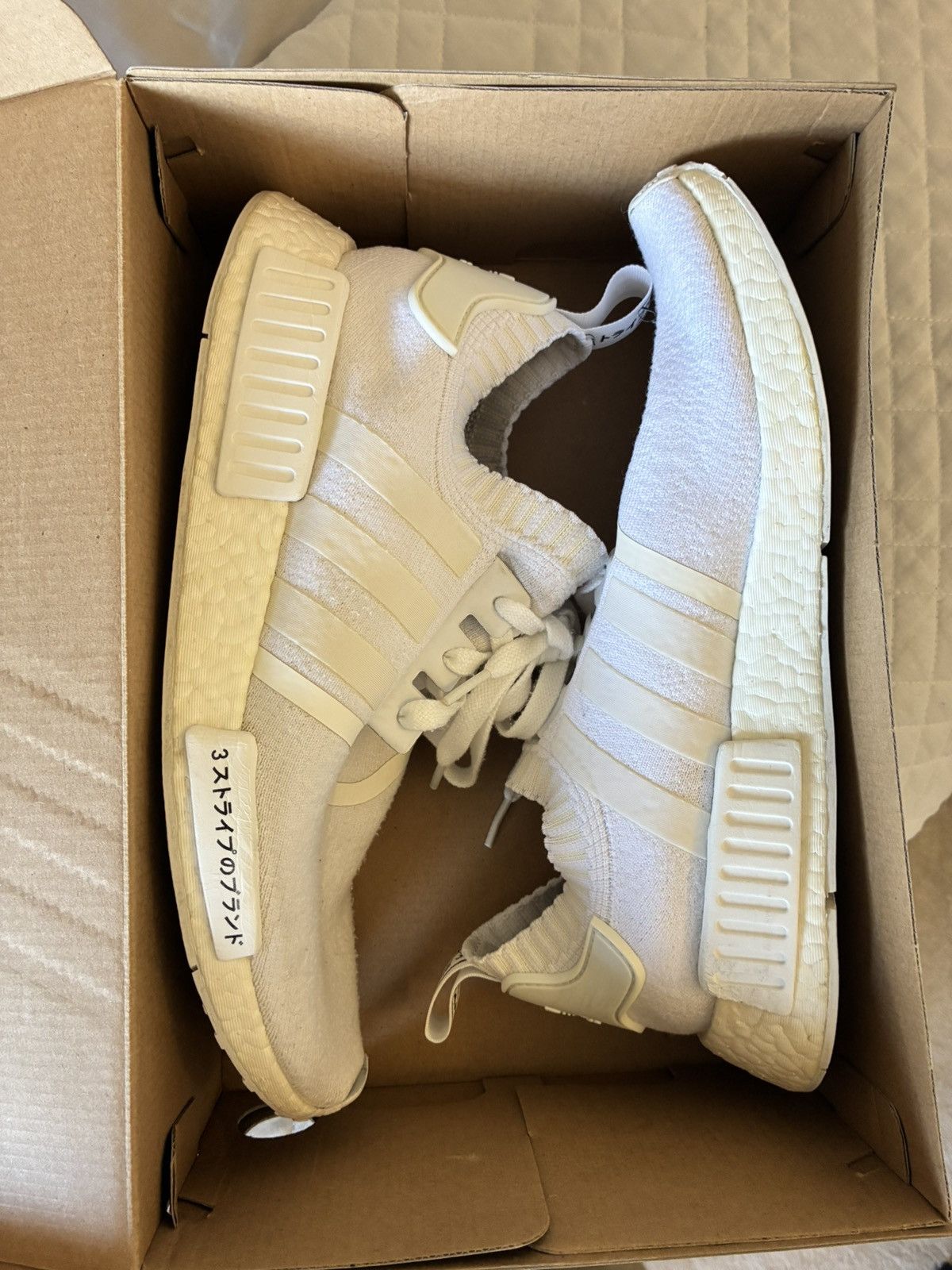 Adidas NMD R1 Triple White Size US 10.5 / EU 43-44 - 2 Thumbnail