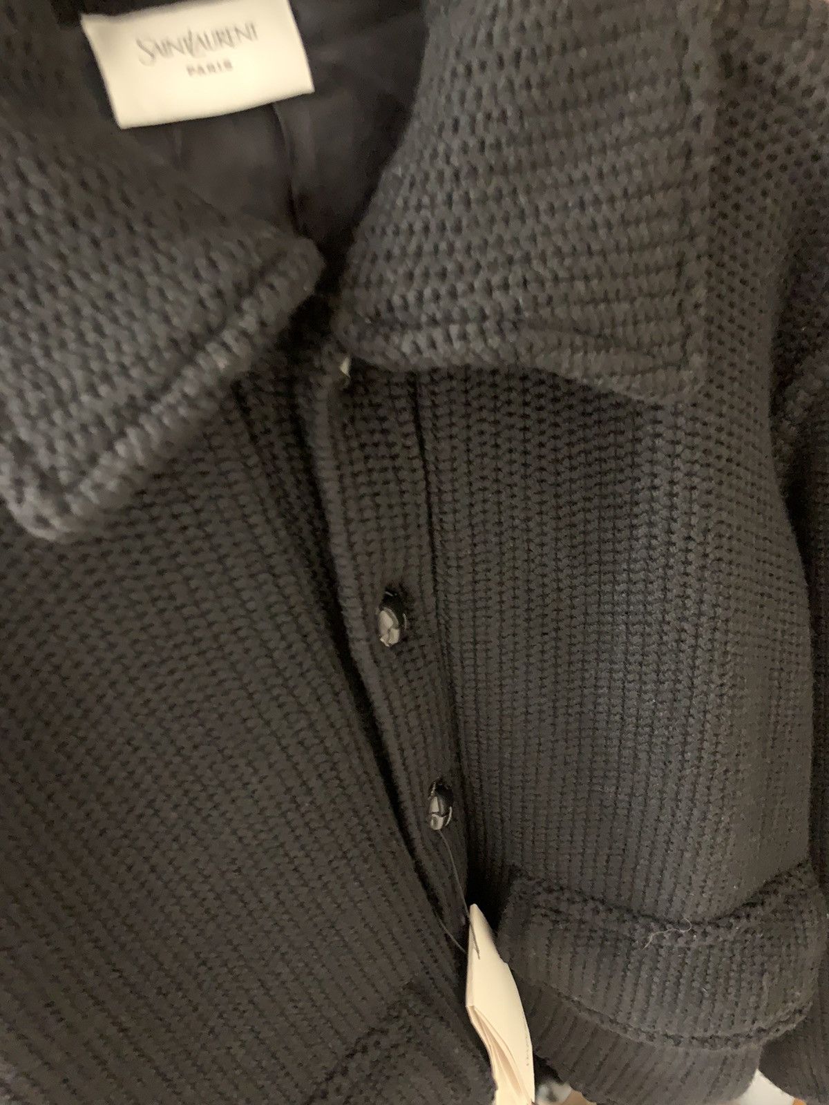 Saint Laurent Paris Saint Laurent 2024FW Wool Knit Bomber Size US L / EU 52-54 / 3 - 2 Thumbnail