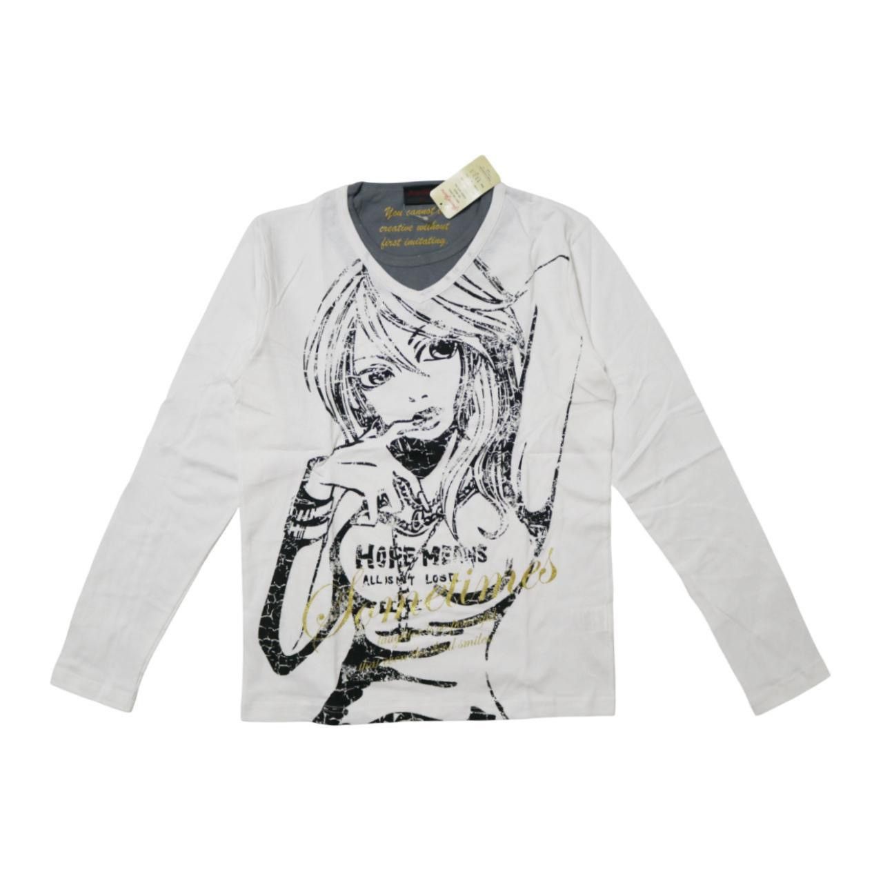 Japanese Brand NWT Space Opera metallic graphic print top Size M / US 6-8 / IT 42-44 - 2 Thumbnail