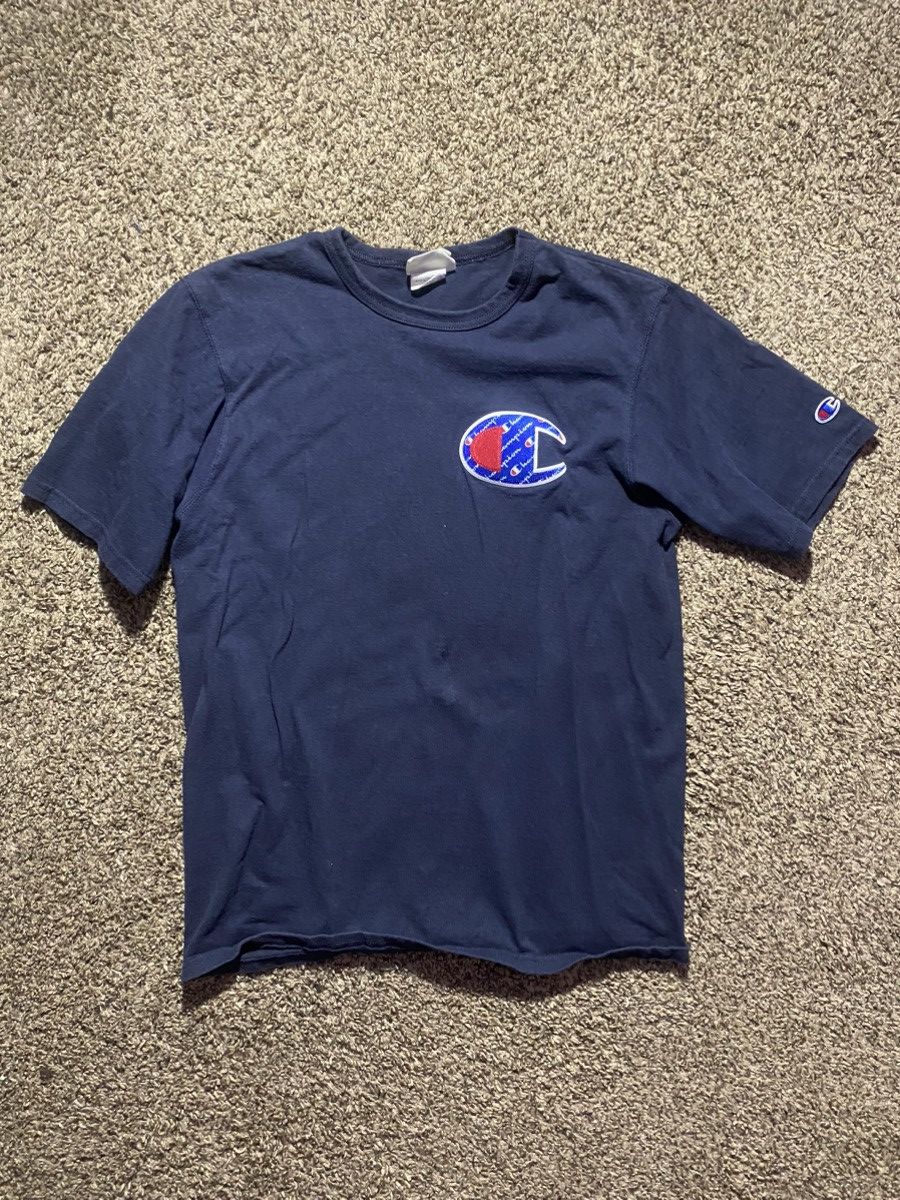 Champion × Vintage Blue Big Logo Champion tee Size US M / EU 48-50 / 2 - 1 Thumbnail
