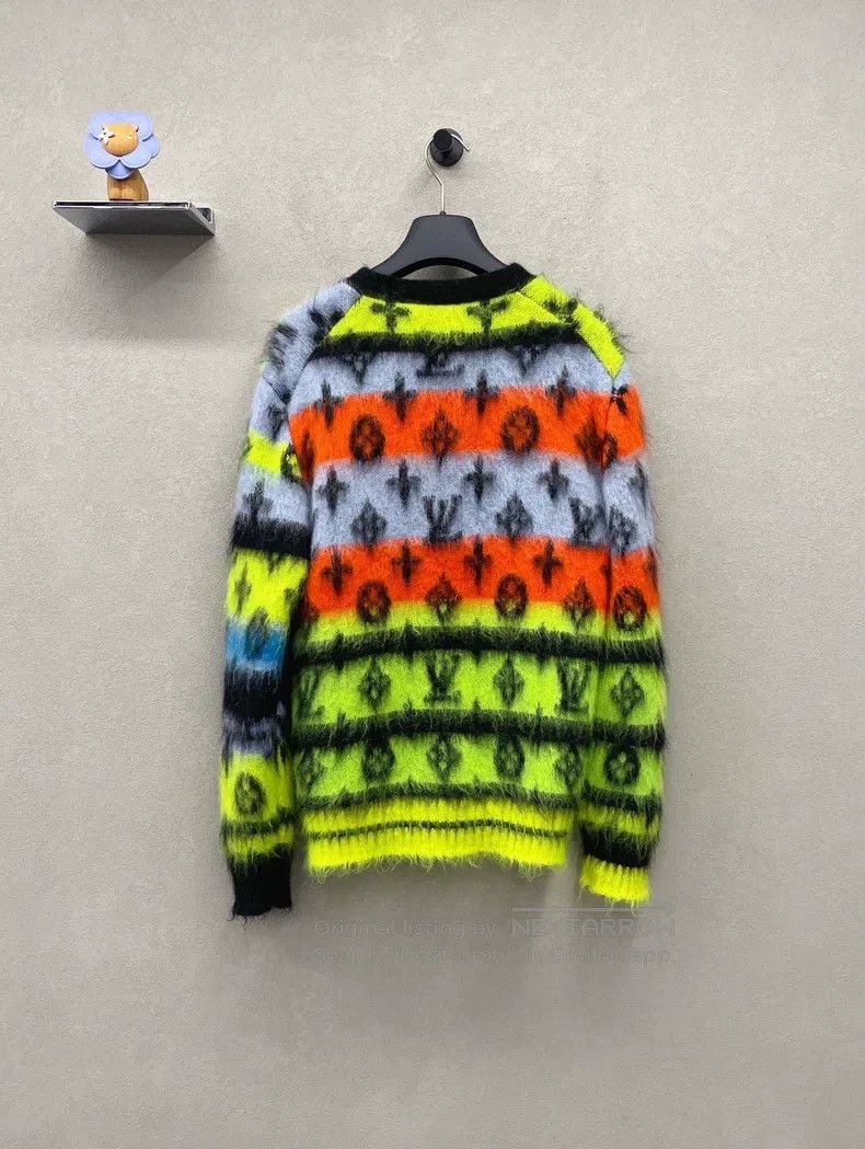 Louis Vuitton Louis Vuitton Colorful mohair knitted cardigan sweater Size US XS / EU 42 / 0 - 2 Thumbnail