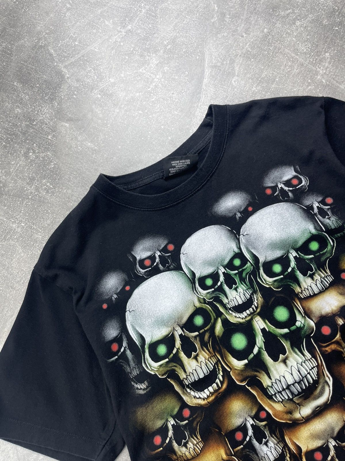 Vintage Vintage Rock Skulls Black Punk T-Shirt Size US M / EU 48-50 / 2 - 4 Thumbnail