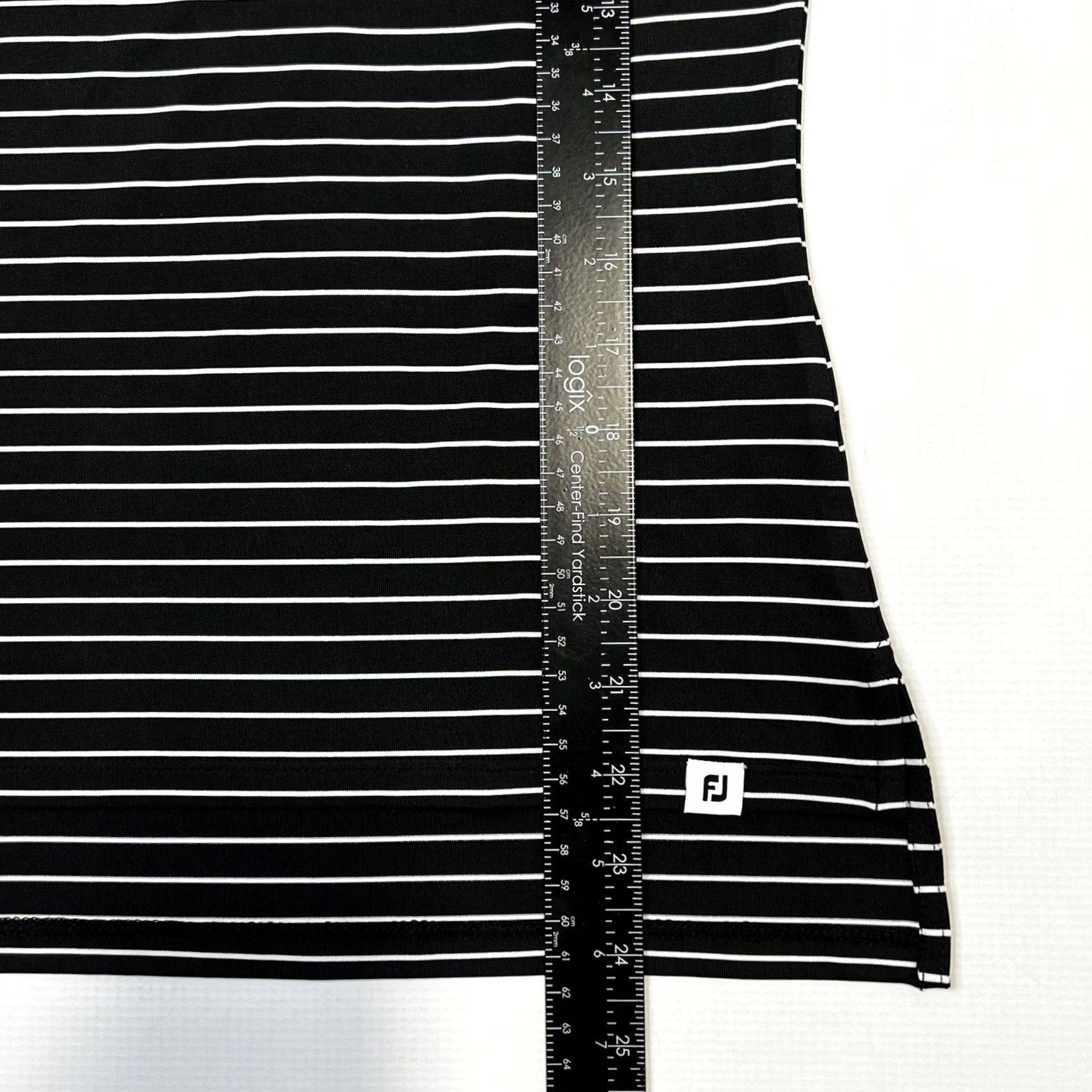 Footjoy FootJoy Polo Shirt Womens Boatneck 3/4 Sleeve XS Black Striped Modern Casual, Workwear Mens Womens Girls? Size XS / US 0-2 / IT 36-38 - 6 Thumbnail