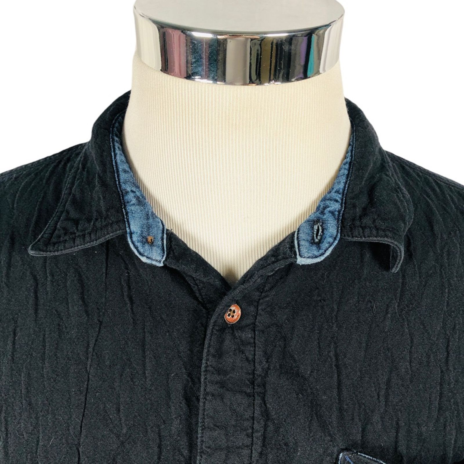 Carbon2Cobalt Carbon 2 Cobalt Quilted Shirt Jacket Black Long Sleeve XL Size US XL / EU 56 / 4 - 2 Thumbnail