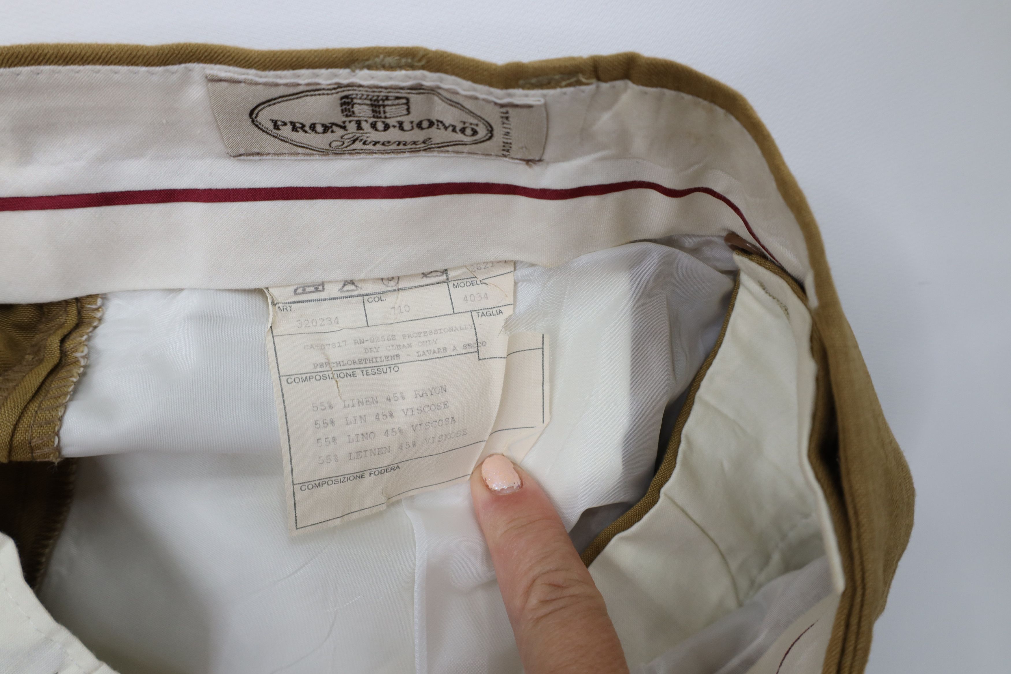 Vintage Vintage 90s Streetwear Cuffed Wide Leg Chino Pants Brown Size US 34 / EU 50 - 6 Thumbnail