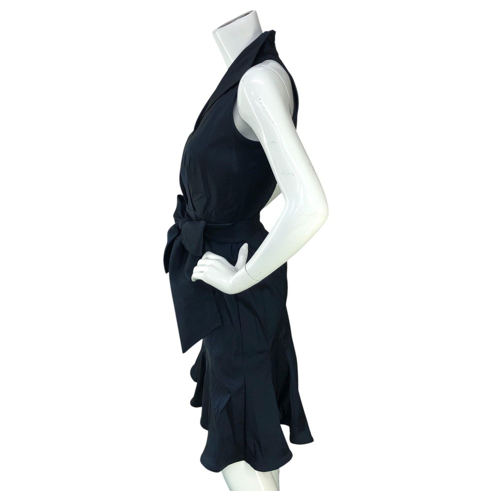 Tadashi Shoji Tadashi Collection Dress 2 Sleeveless Fit & Flare Bow Collar Size XS / US 0-2 / IT 36-38 - 5 Thumbnail