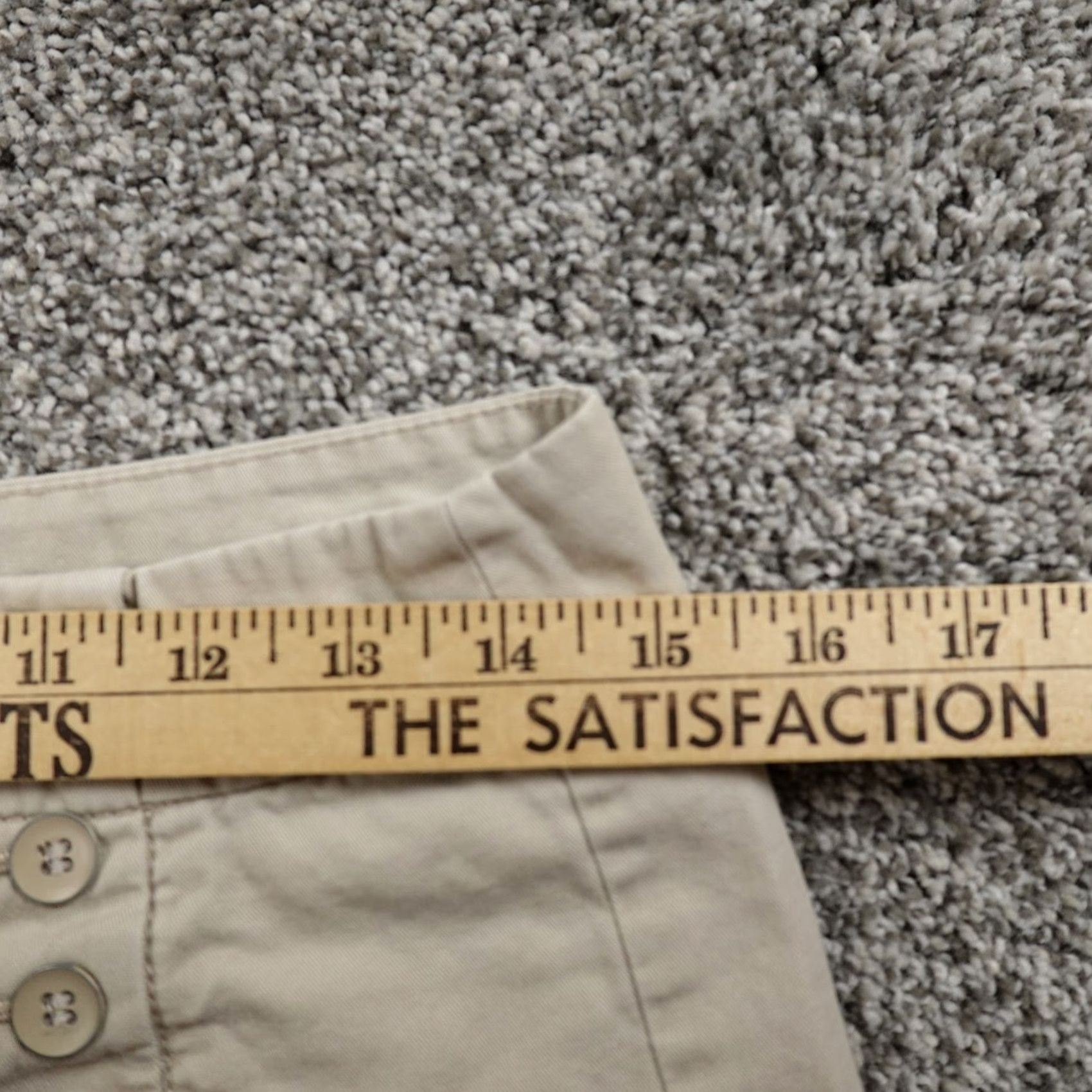 Ann Taylor Ann Taylor Loft Shorts Womens 0 Beige Khaki Chino Shortie Low Rise Preppy Size 25" / US 0 / IT 36 - 5 Thumbnail
