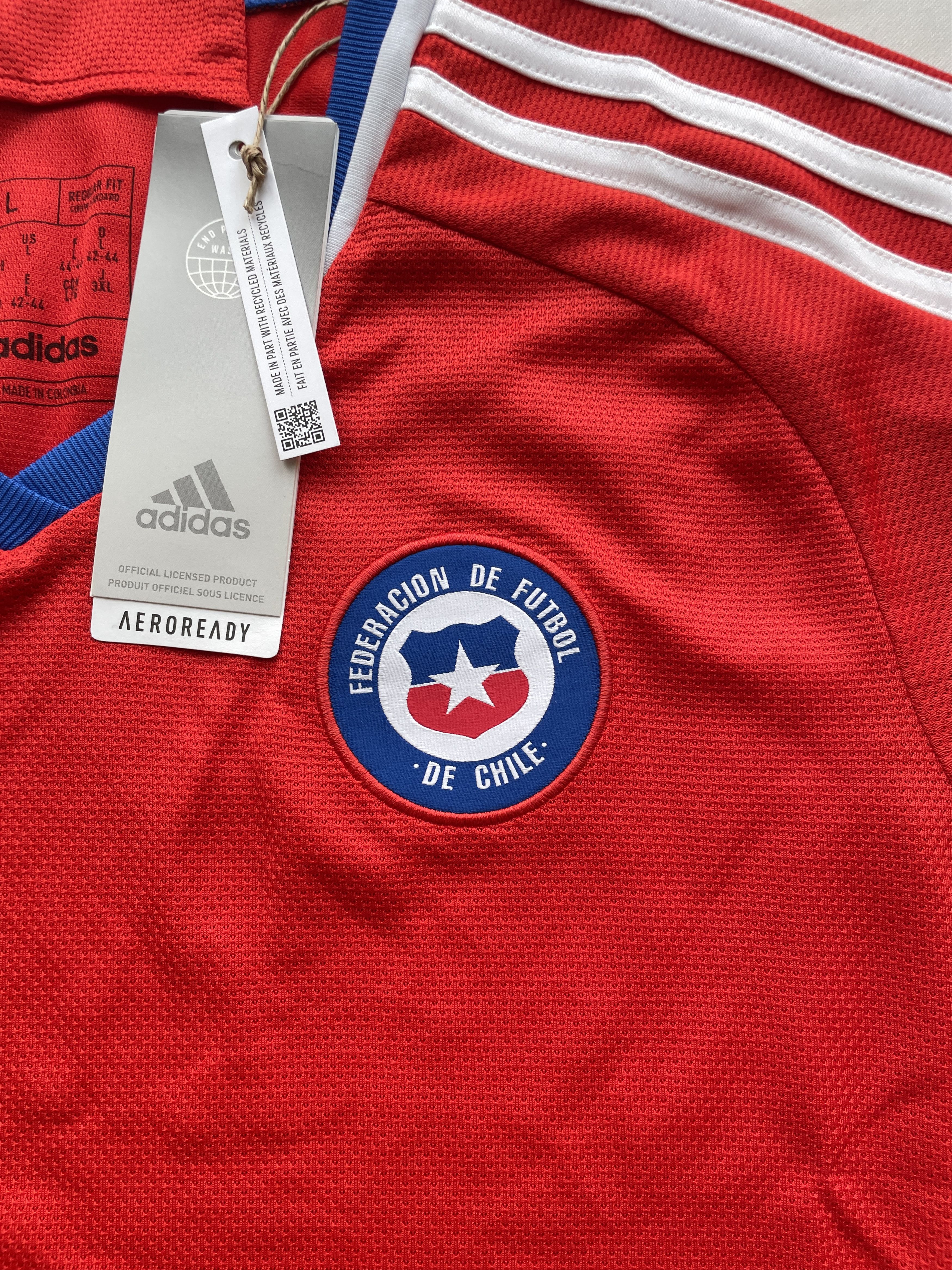 Adidas BNWT Adidas ANFP Chile 2022 Home Womens Soccer Jersey Size L / US 10 / IT 46 - 5 Thumbnail