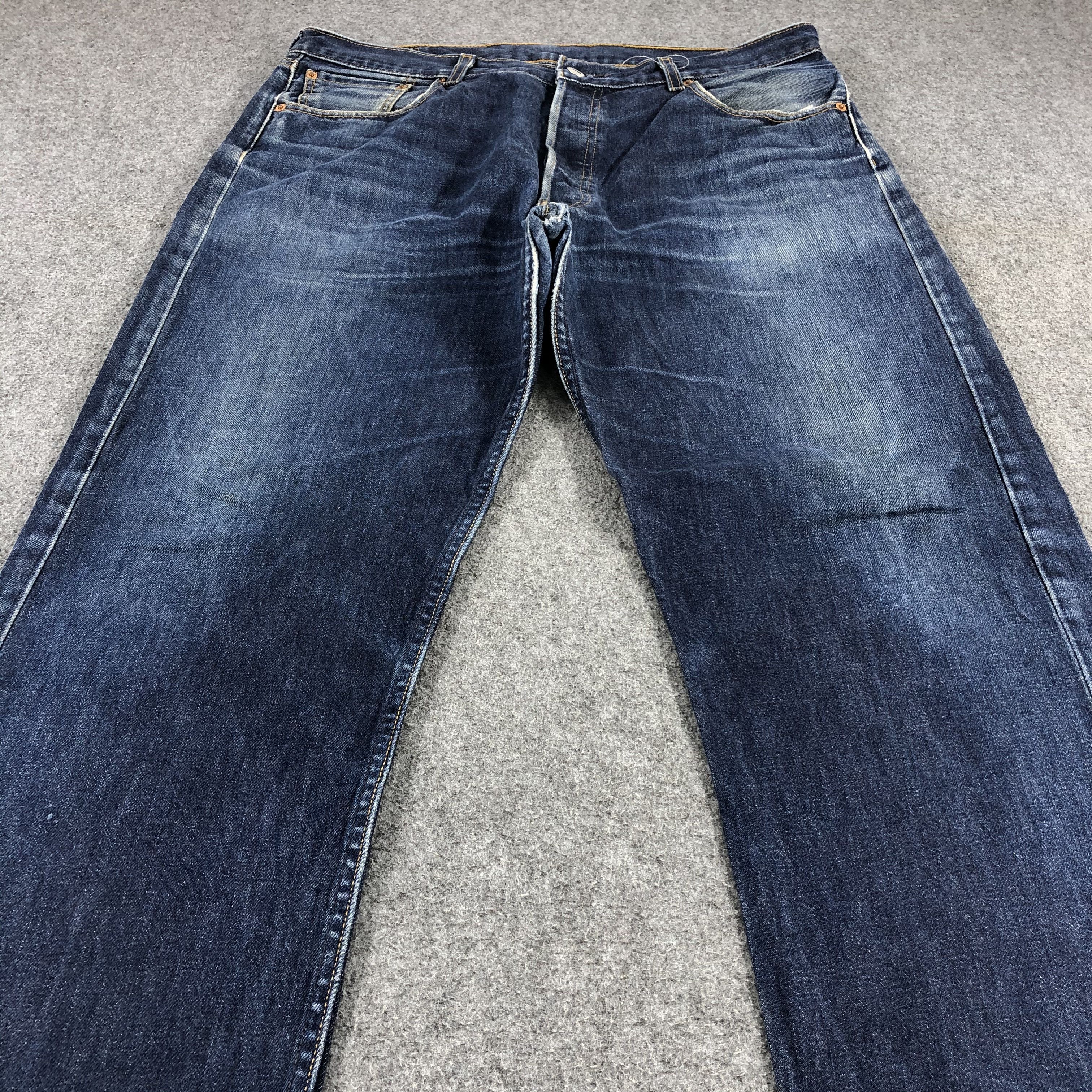 Levi's Vintage 90s Distress Levis 501 Denim Jeans- JM1068 Size US 36 / EU 52 - 3 Thumbnail