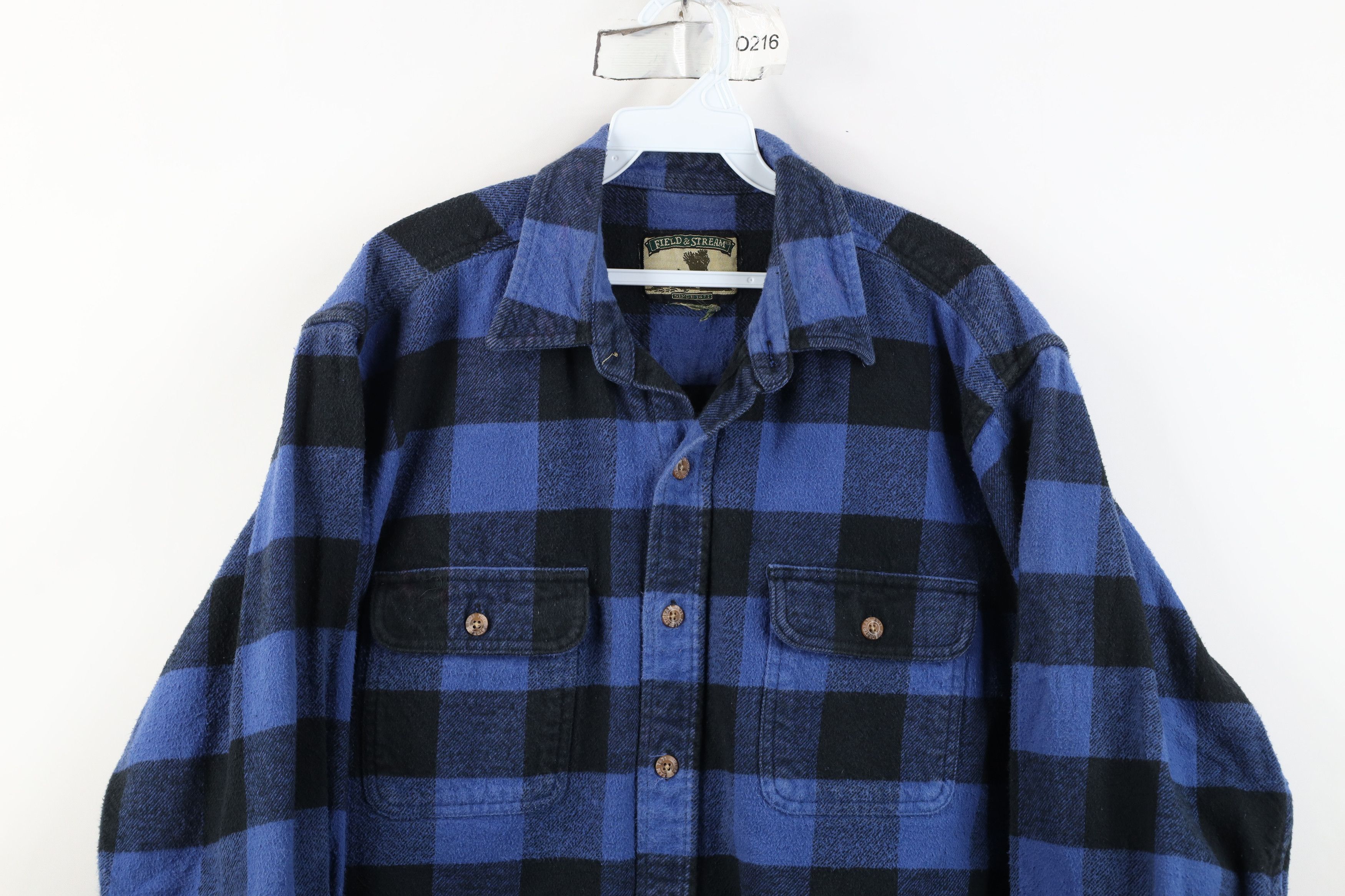 Vintage Vintage 90s Streetwear Heavyweight Button Shirt Plaid Size US L / EU 52-54 / 3 - 2 Thumbnail