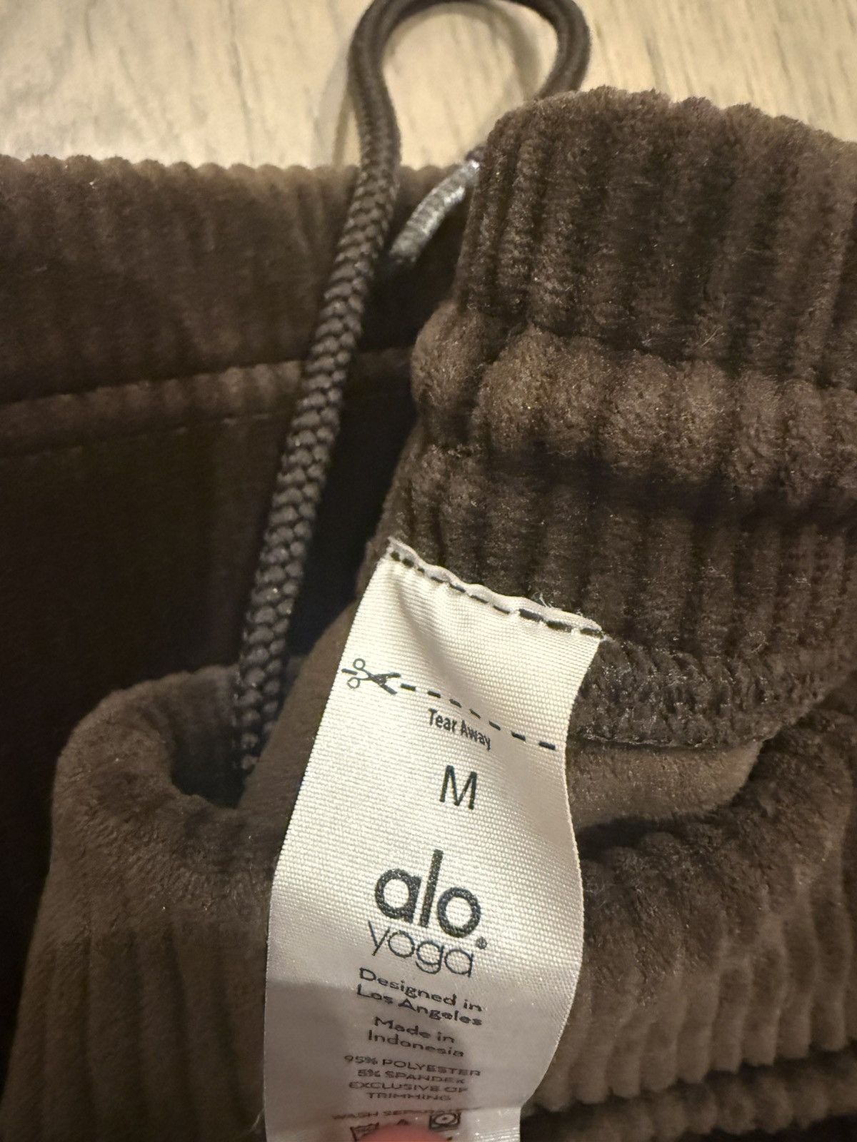 Alo Alo Brown Fleece Corduroy Sweatpants Size M 32 Size US 32 / EU 48 - 4 Thumbnail