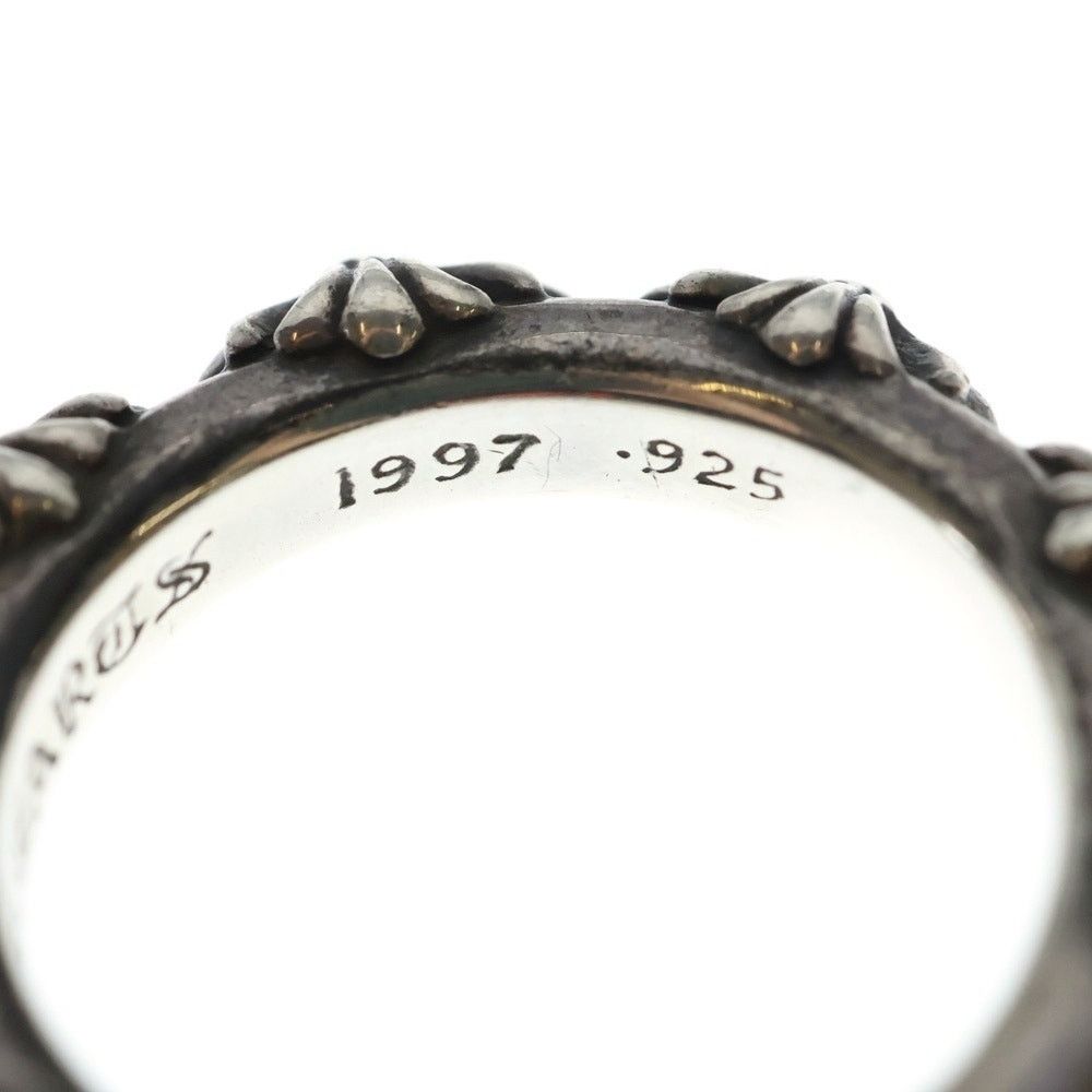 Chrome Hearts Cross Band Ring Silver BCA342