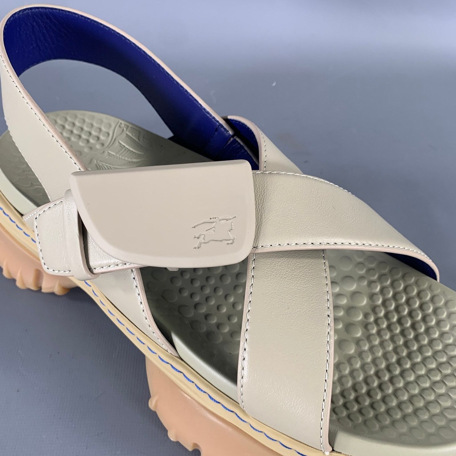 Burberry BURBERRY Size 10 Tan Leather Sandals Size US 10 / EU 43 - 8 Thumbnail