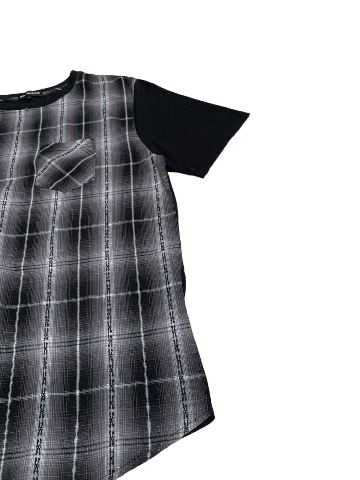 Japanese Brand × semanticdesign Rare Vintage Semantic Design Checkered Pocket T-shirt 2000s Size US L / EU 52-54 / 3 - 6 Thumbnail