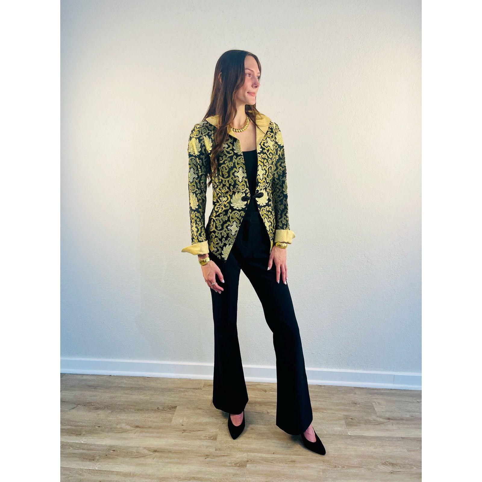 Other Vintage 100% Silk Jacket Size XS / US 0-2 / IT 36-38 - 2 Thumbnail