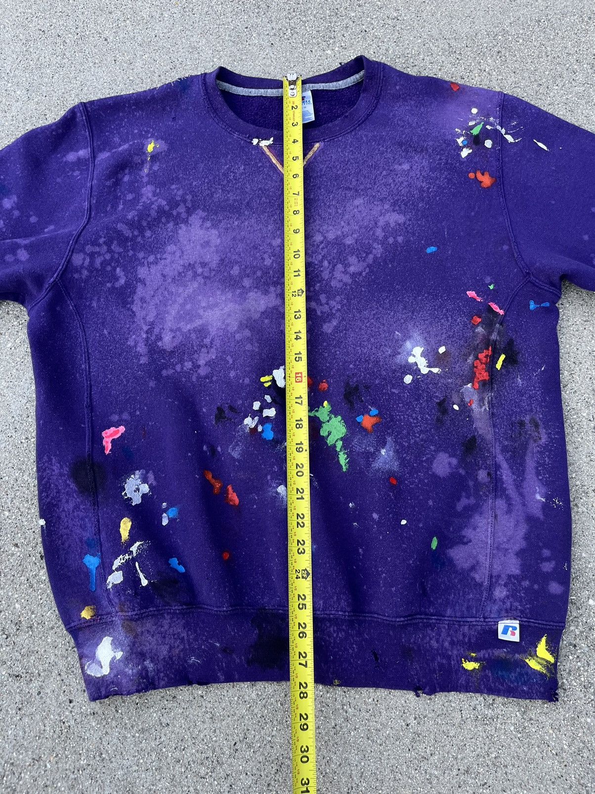 Russell Athletic Custom Russel Athletic Thrashed Distress Crewneck Sweatshirt Size US L / EU 52-54 / 3 - 6 Thumbnail