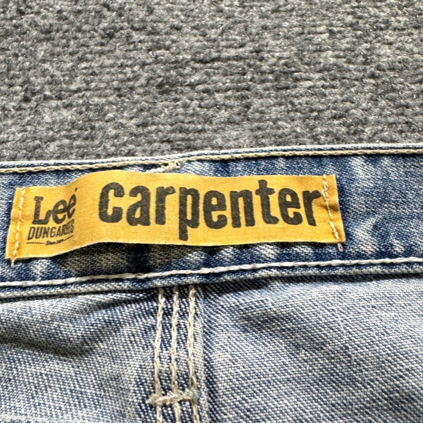 Lee VINTAGE Lee Carpenter Jeans Men's 38x30 Light Washed Blue Wide Leg Baggy Y2K, Regular Size Mens Size US 38 / EU 54 - 6 Thumbnail
